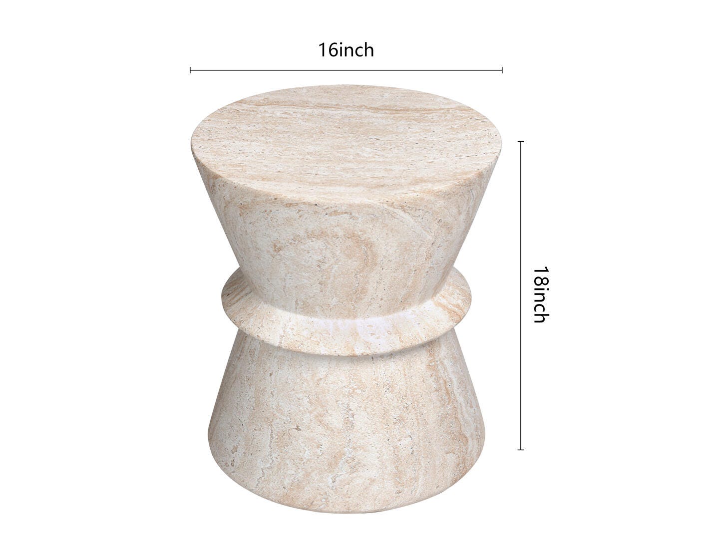 Empire Art Direct Ethereal Fusion Accent Side Table, , large