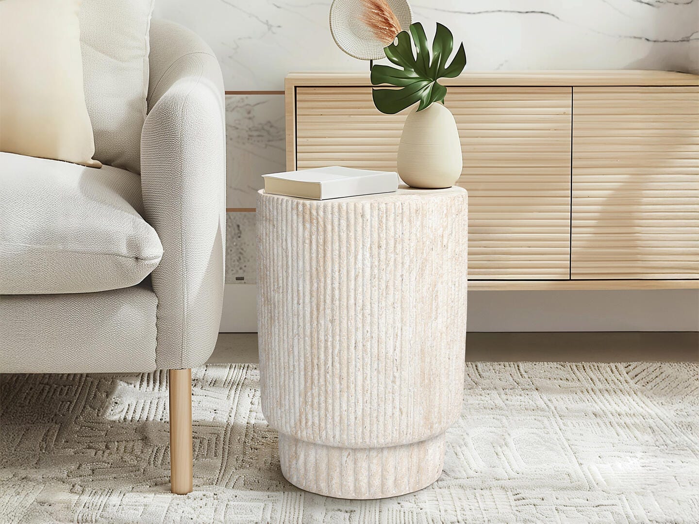 Empire Art Direct Elysian Union Accent Side Table, , large