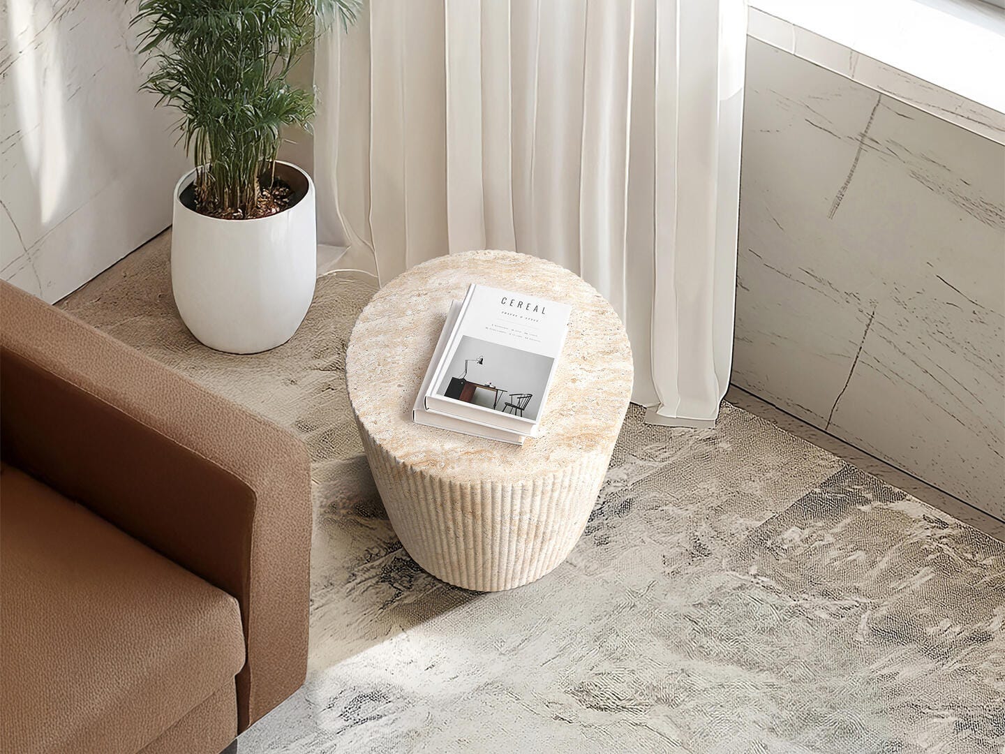 Empire Art Direct Elysian Union Accent Side Table, , large