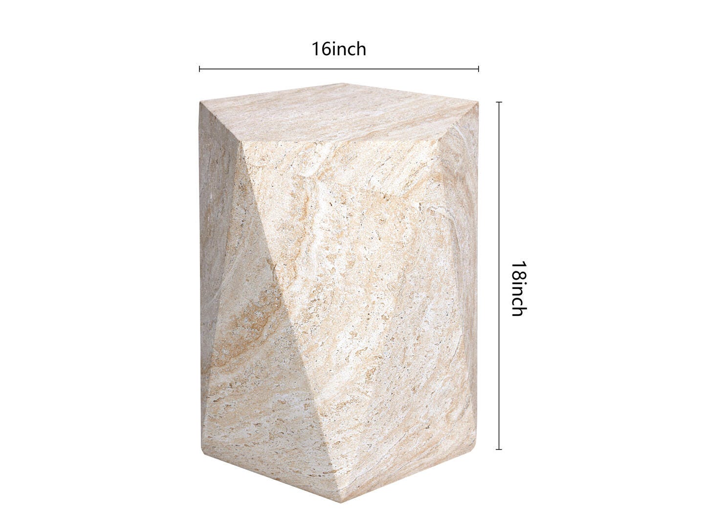 Empire Art Direct Luminous Harmony Accent Side Table, , large