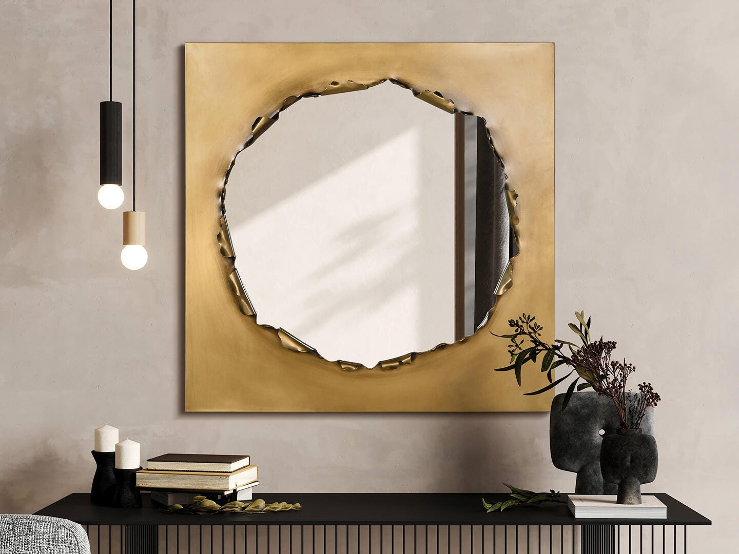 Empire Art Direct Antique Wall Mirror Edge, , rollover