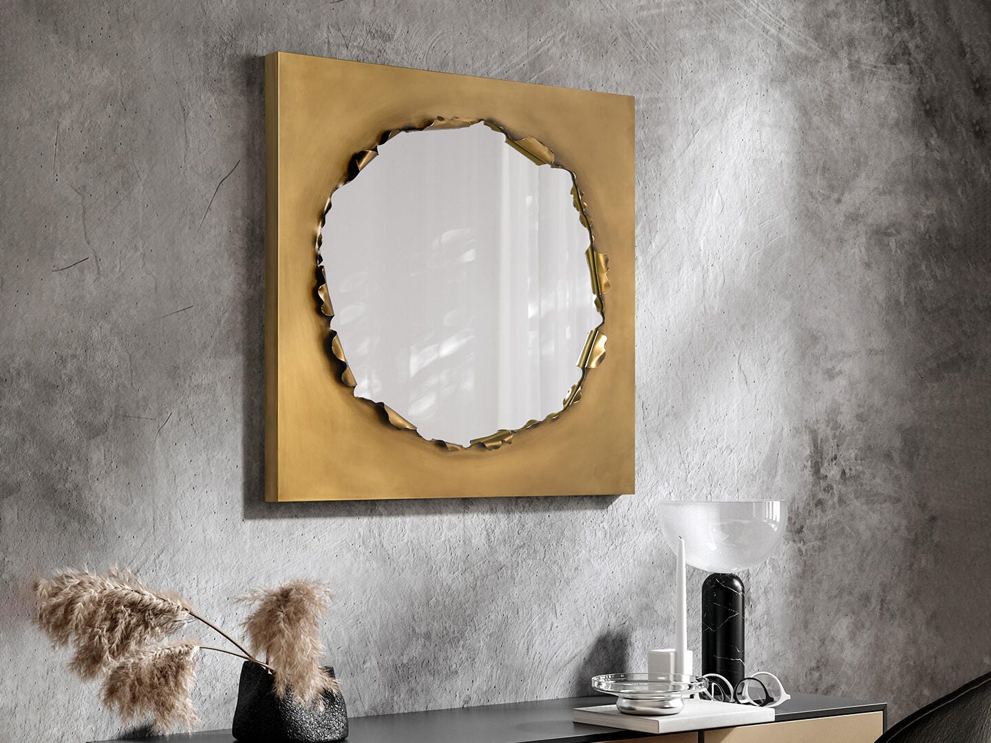Empire Art Direct Antique Wall Mirror Edge, , large