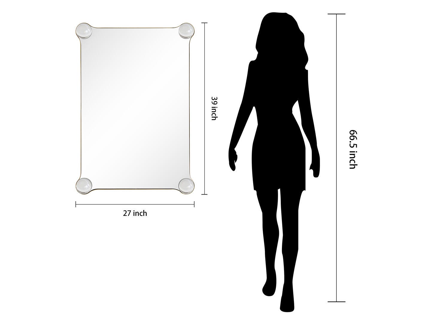 Empire Art Direct Elegance Wall Mirror Corner, , large