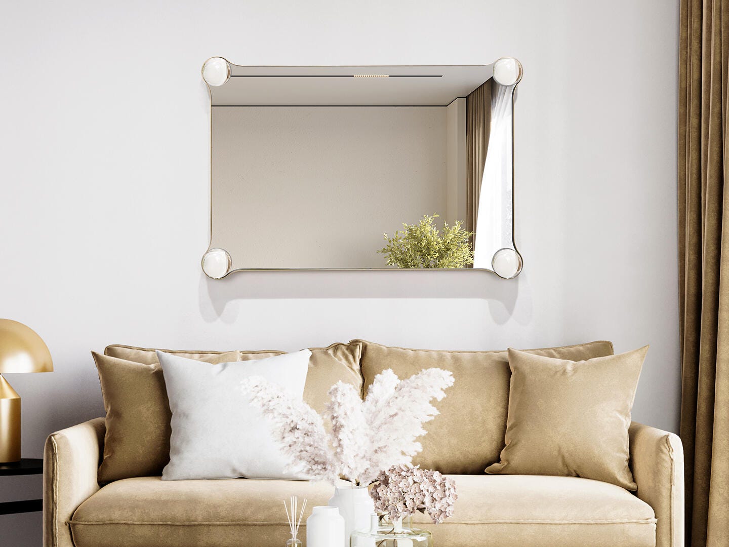 Empire Art Direct Elegance Wall Mirror Corner, , large