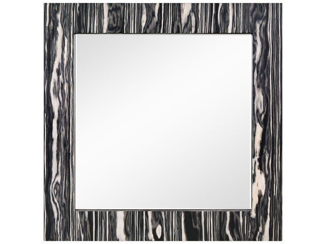 Empire Art Direct Elegance Wall Mirror Beveled, Black/White