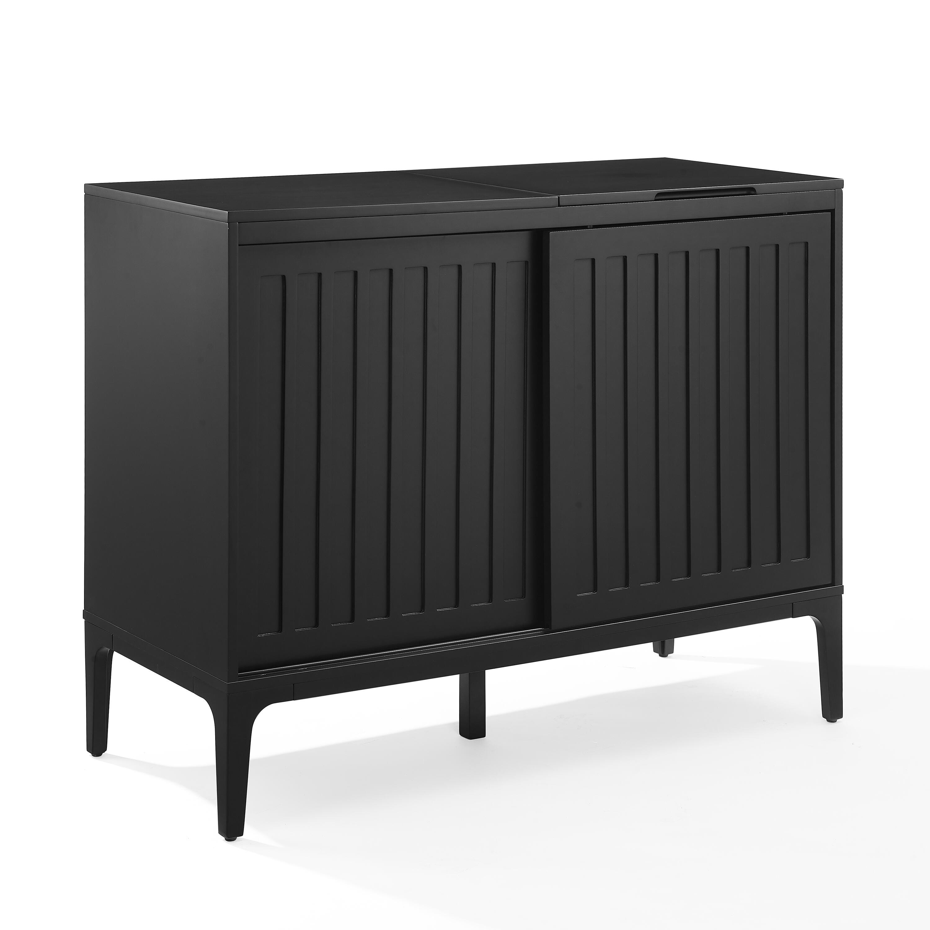 Crosley Furniture Asher 42" Record Storage Accent Console, , large