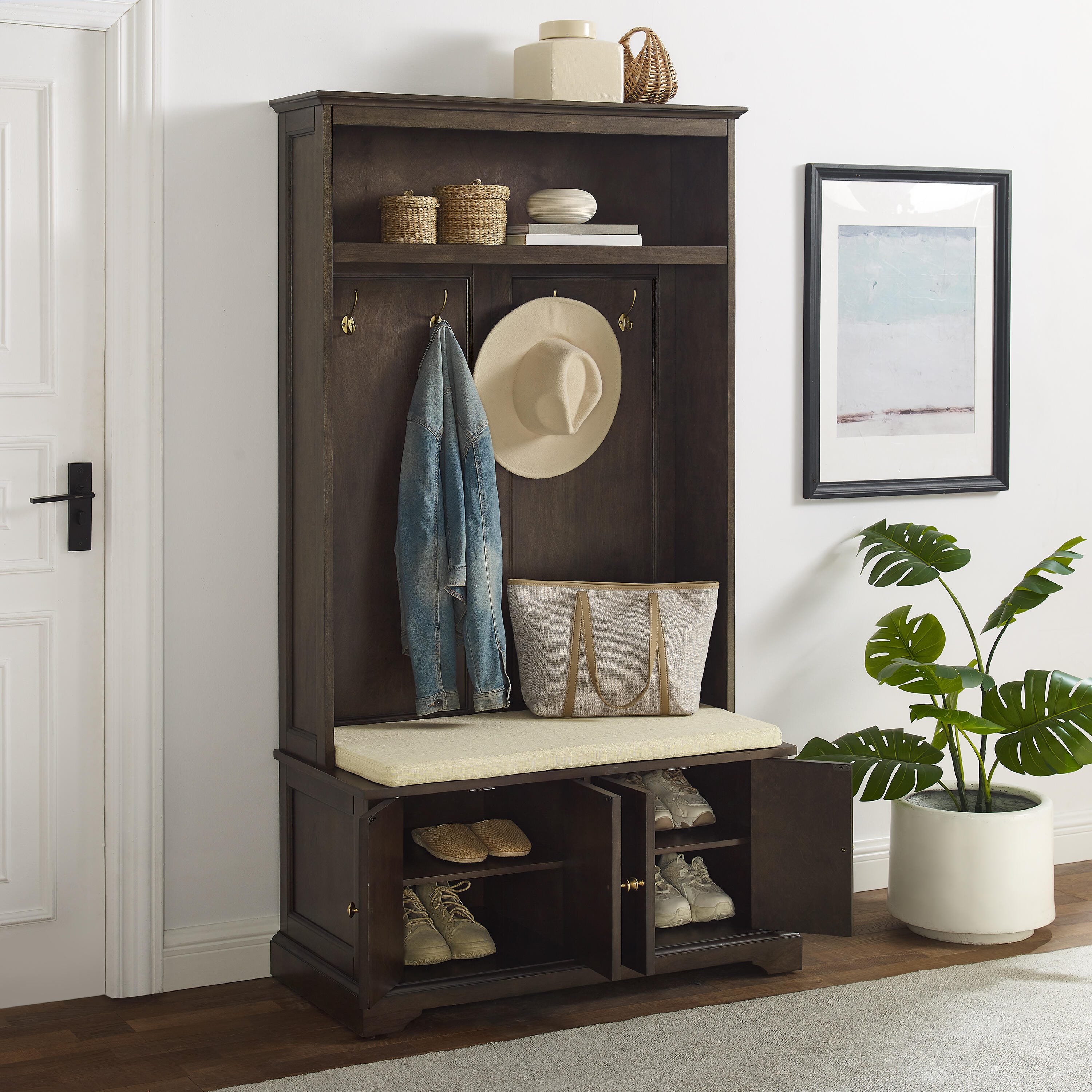 Crosley Furniture Holbrook Hall Tree, , large