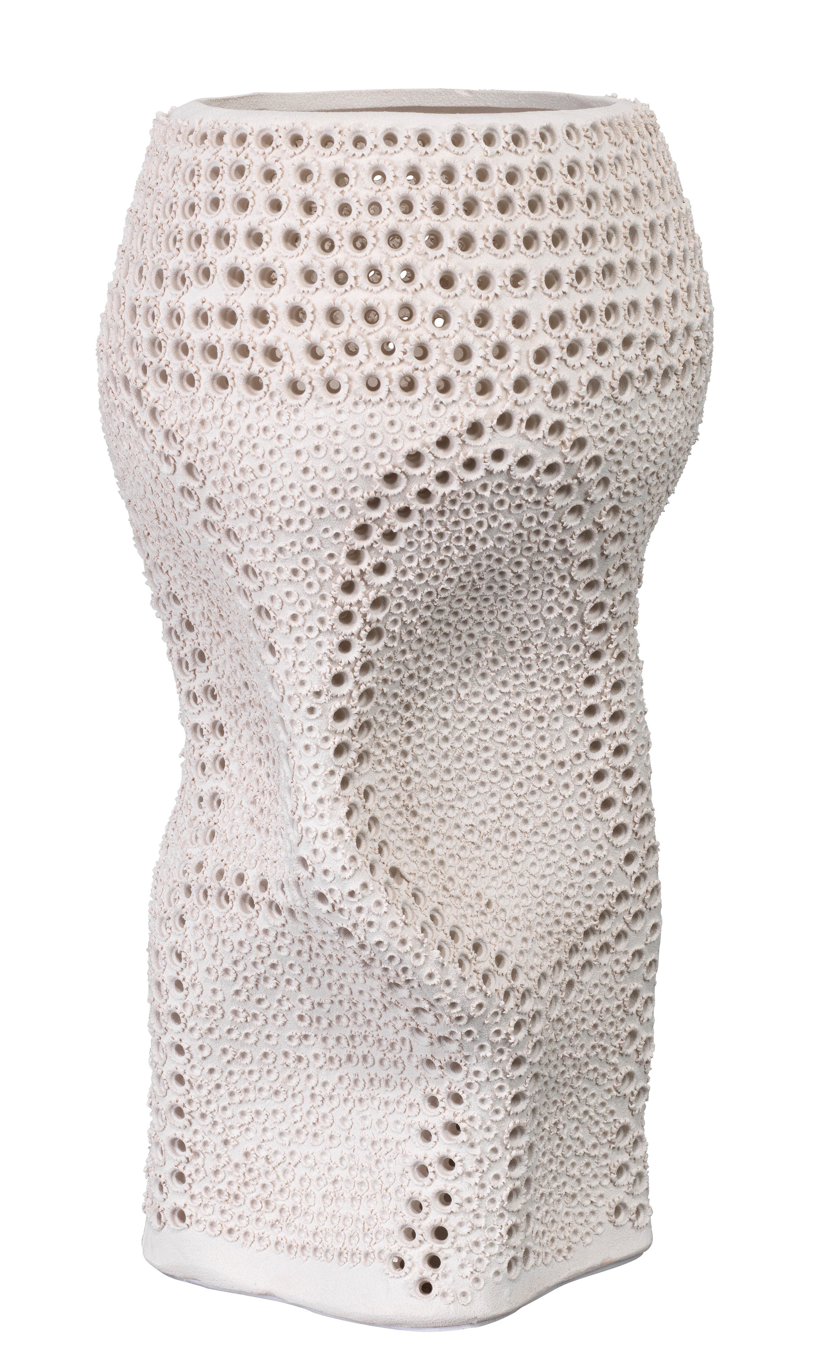 Relaxed Elegance Astrid Vase, White, large