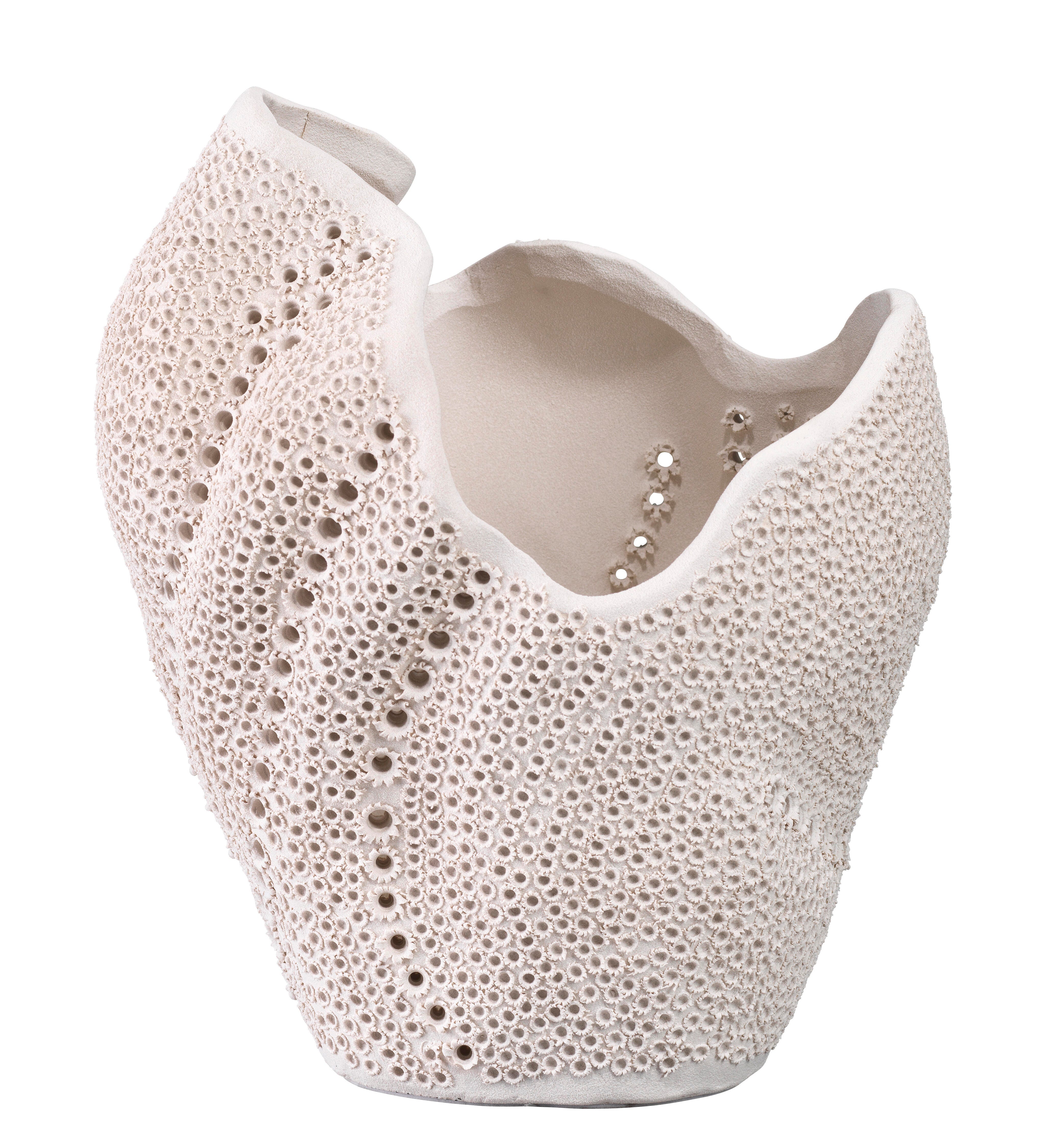 Relaxed Elegance Celeste Vase, White, large