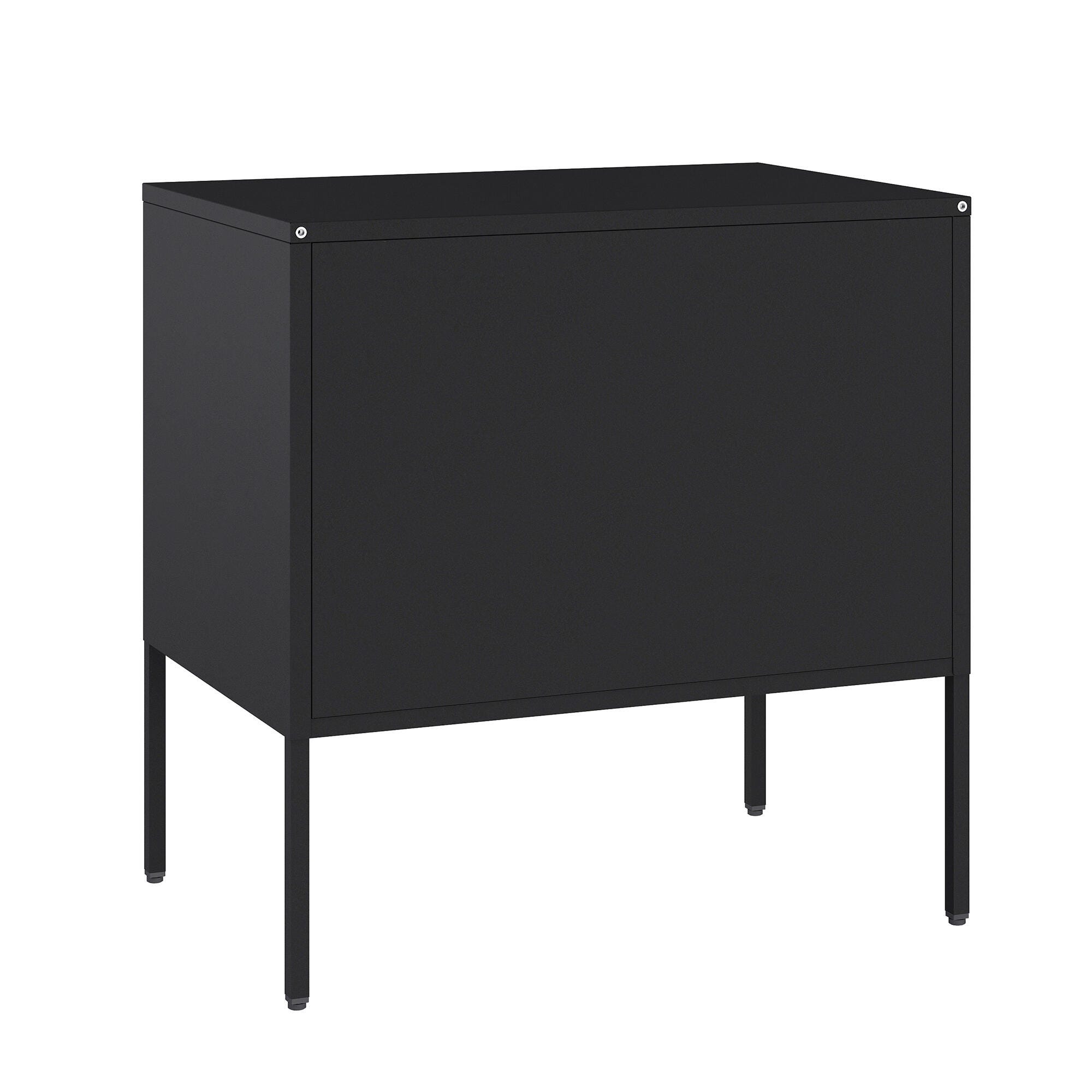 Manhattan Comfort Ava 24" Accent Cabinet, Black, large