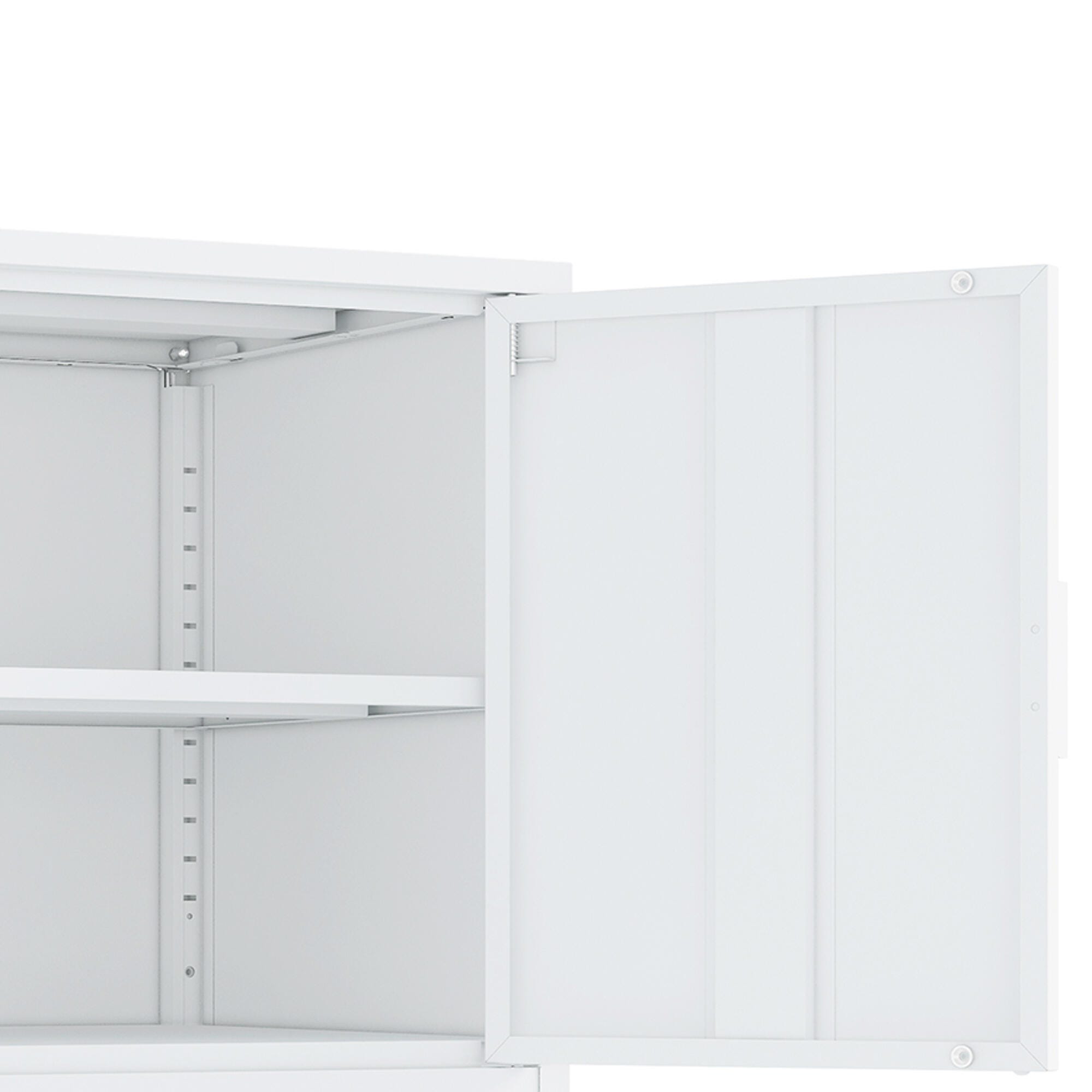 Manhattan Comfort Ava 24" Accent Cabinet, White, large