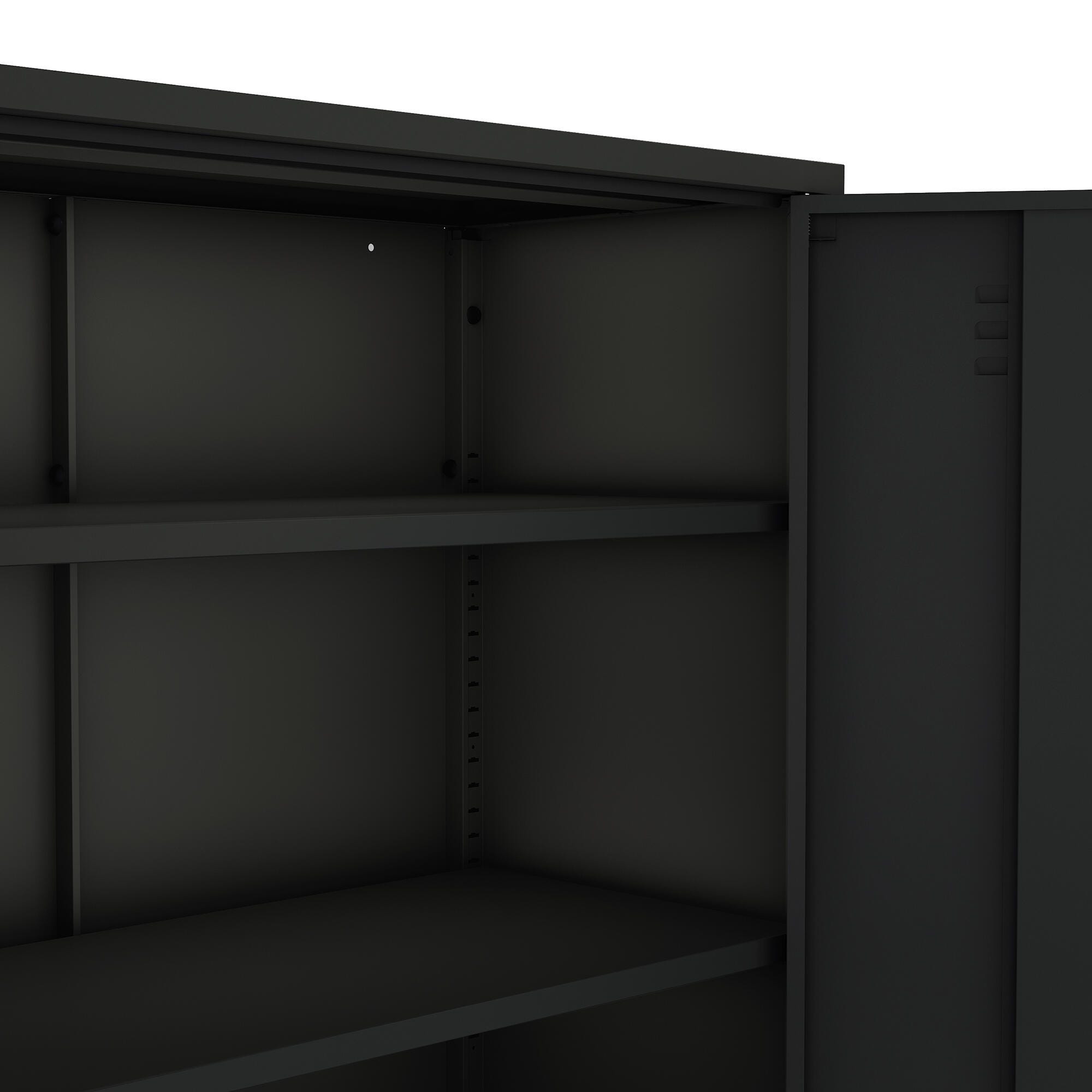 Manhattan Comfort Naomi 31" Accent Cabinet, Black, large