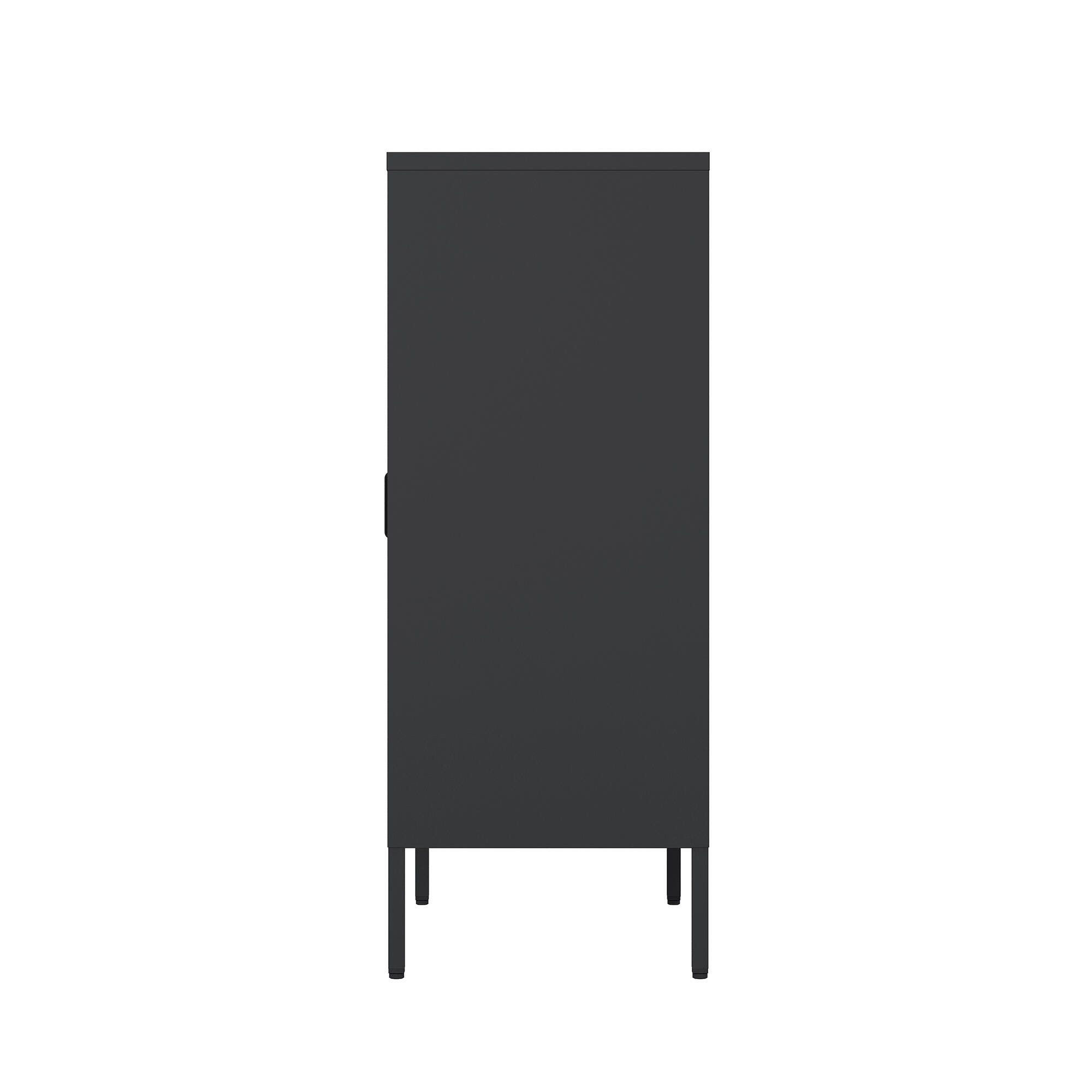 Manhattan Comfort Naomi 31" Accent Cabinet, Black, large