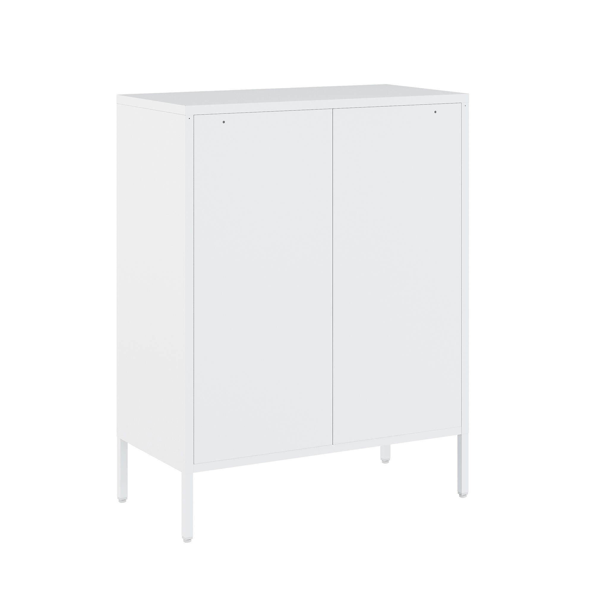 Manhattan Comfort Naomi 31" Accent Cabinet, White, large