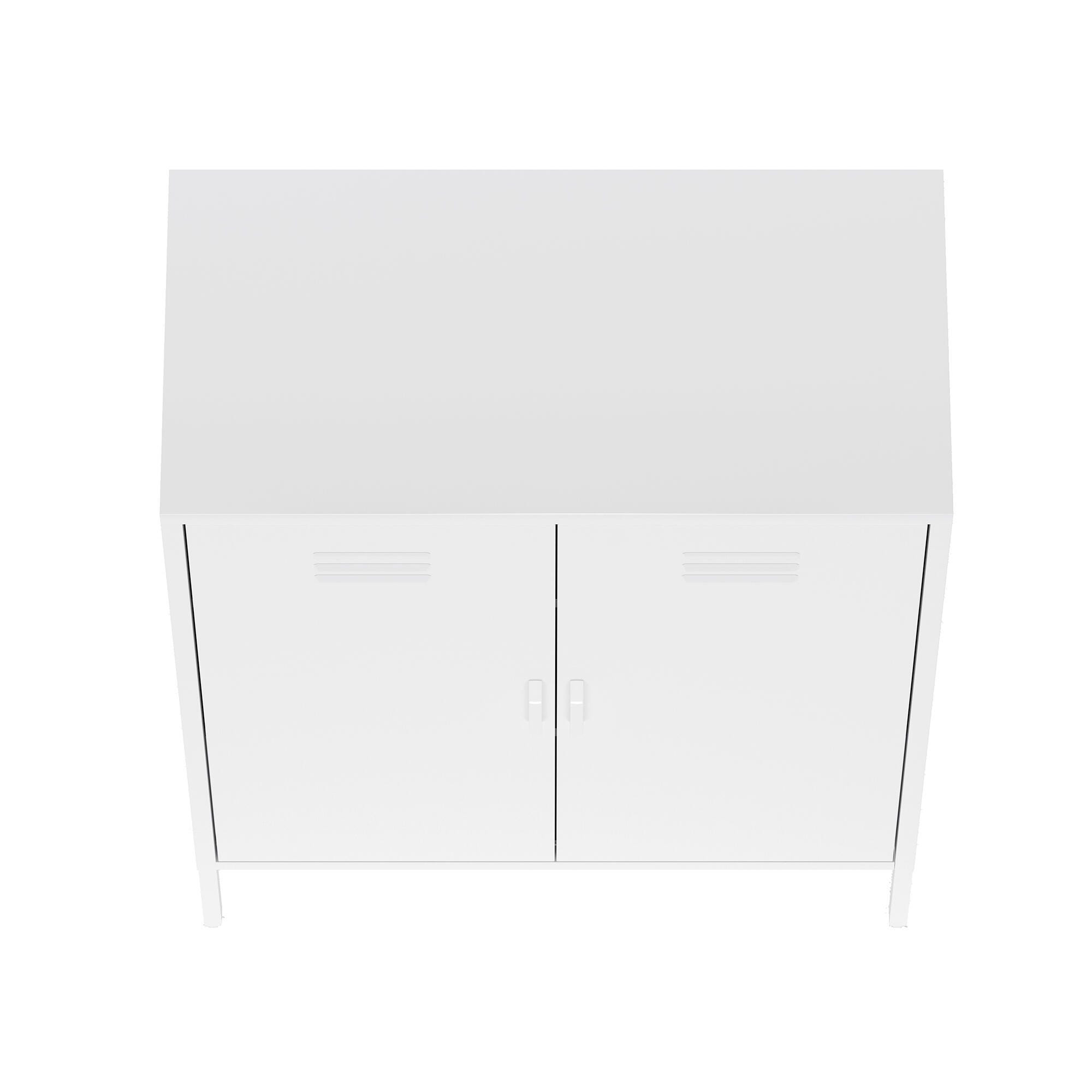Manhattan Comfort Naomi 31" Accent Cabinet, White, large