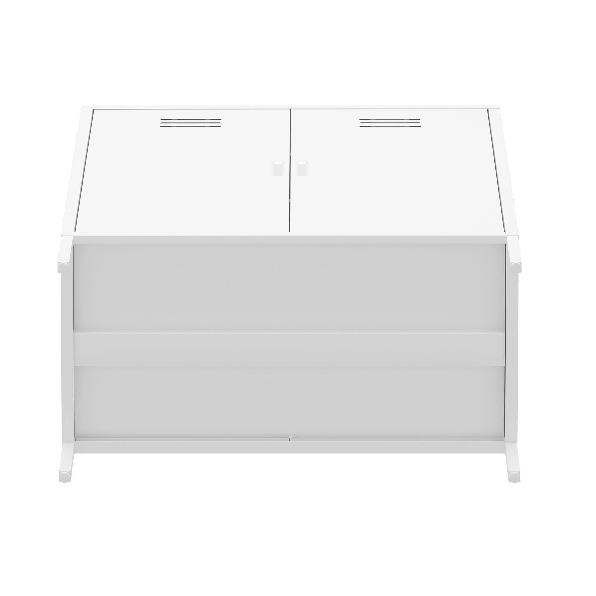 Manhattan Comfort Naomi 31" Accent Cabinet, White, large