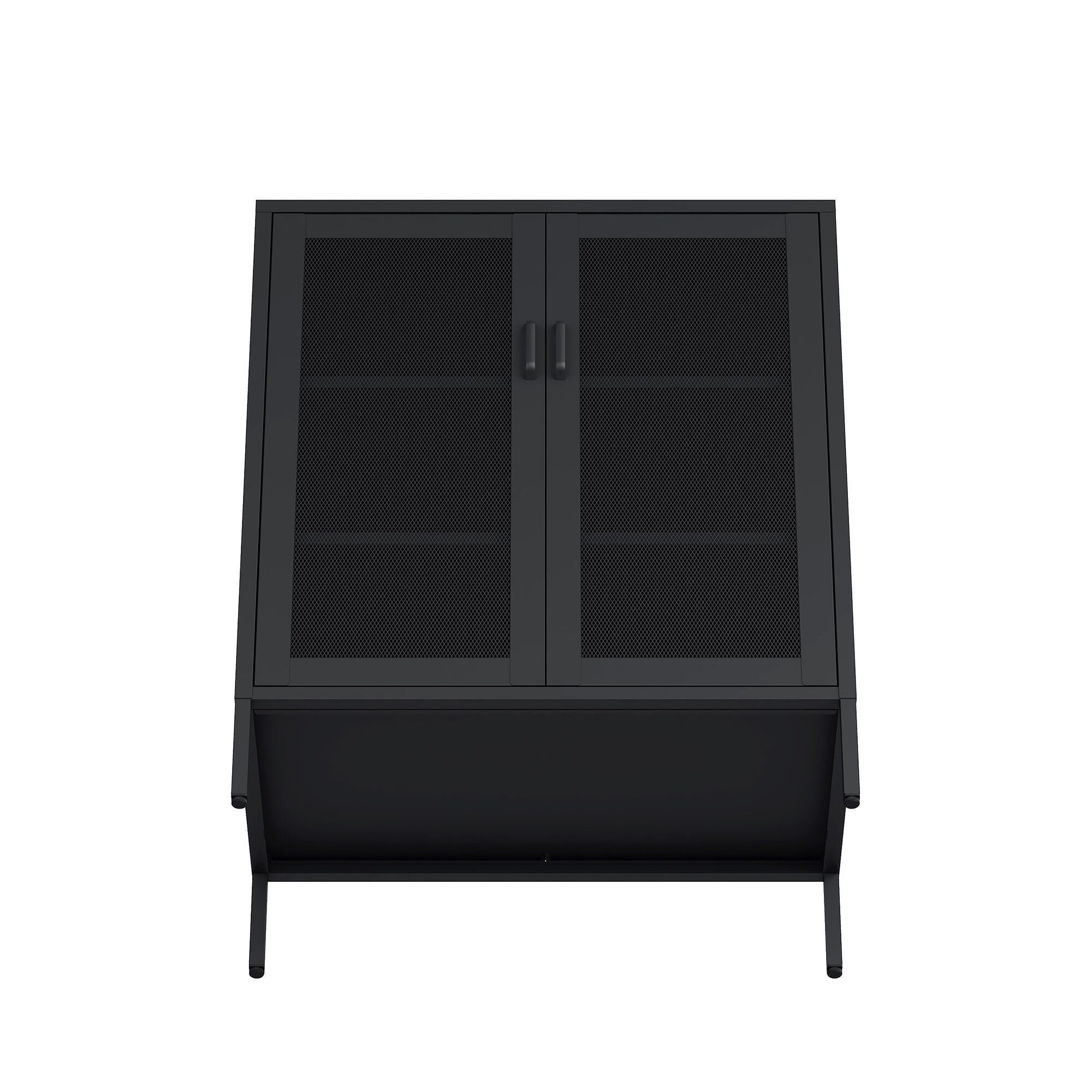 Manhattan Comfort Amelia 31" Accent Cabinet, Black, large