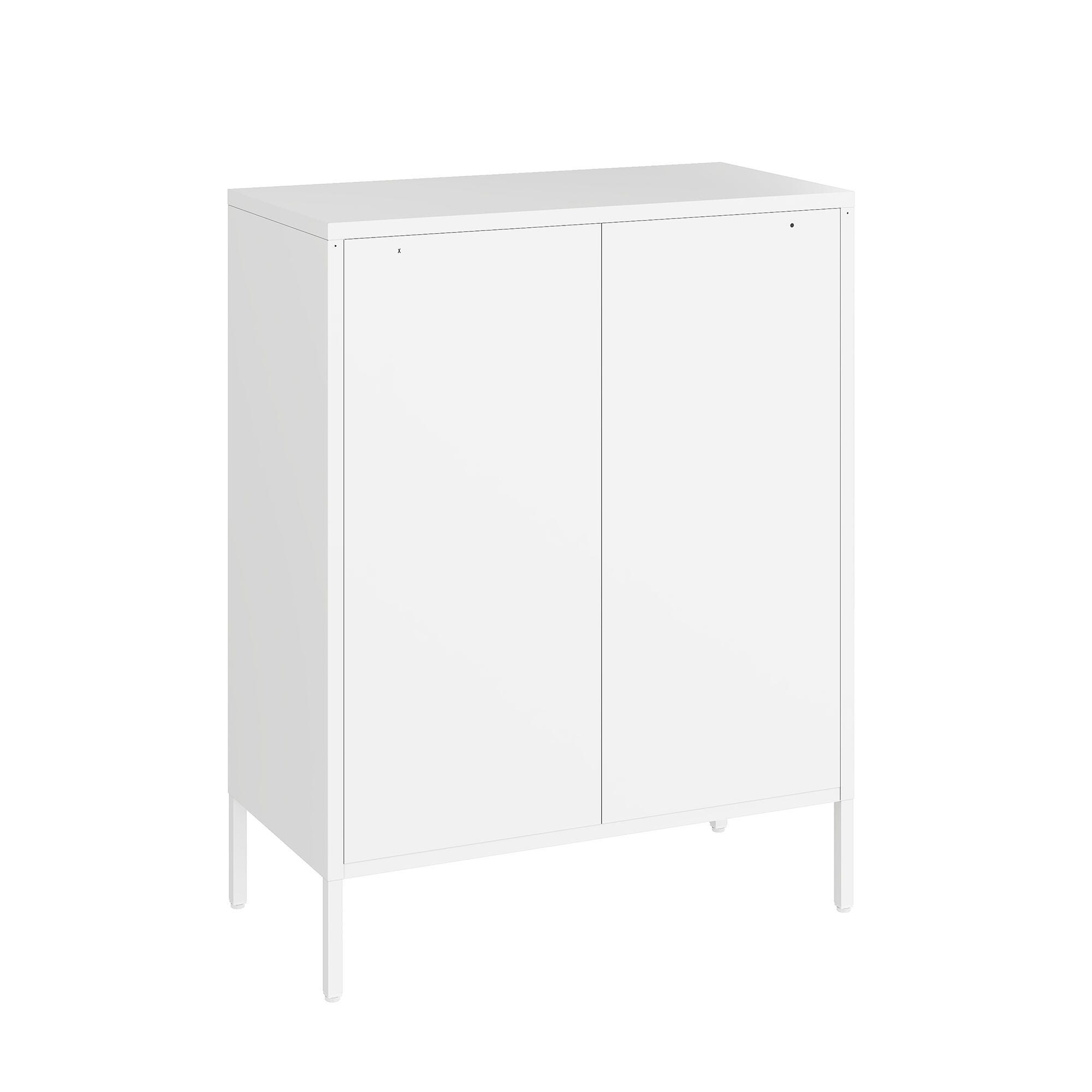 Manhattan Comfort Amelia 31" Accent Cabinet, White, large