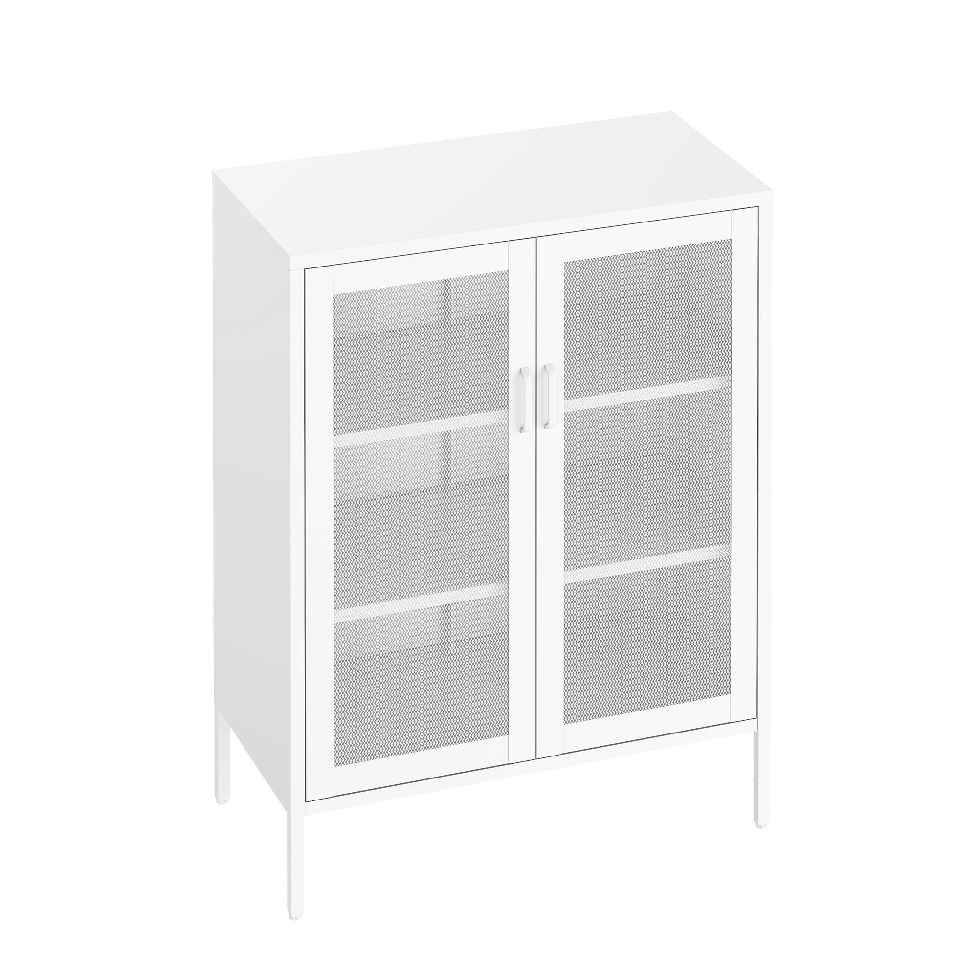 Manhattan Comfort Amelia 31" Accent Cabinet, White, large