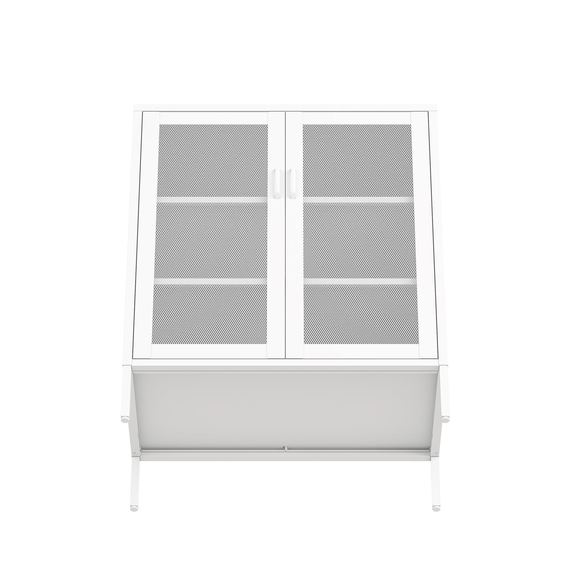 Manhattan Comfort Amelia 31" Accent Cabinet, White, large