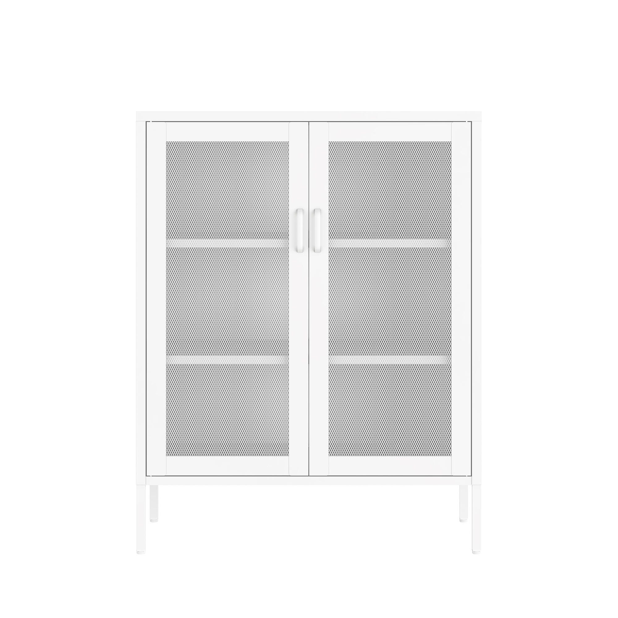 Manhattan Comfort Amelia 31" Accent Cabinet, White, large