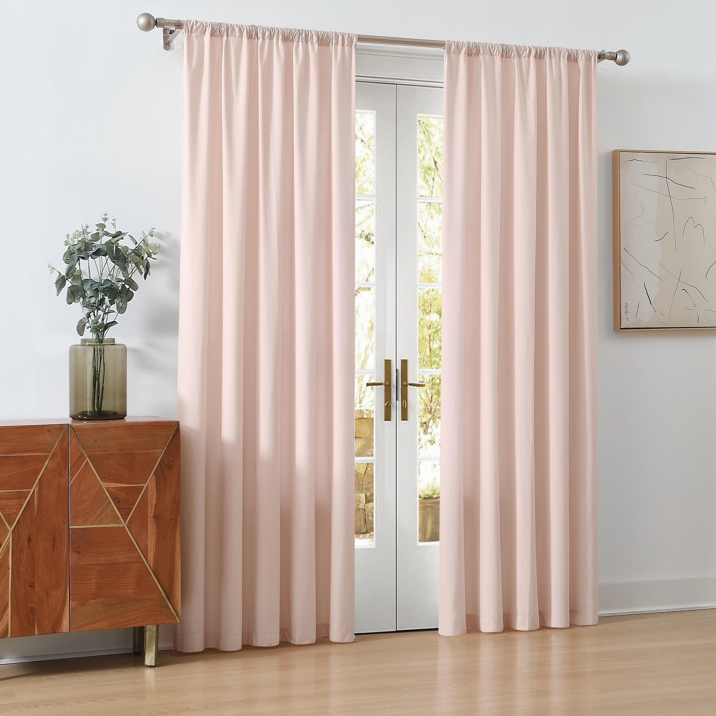 Cannon 84" Window Panel Pair, Blush, large