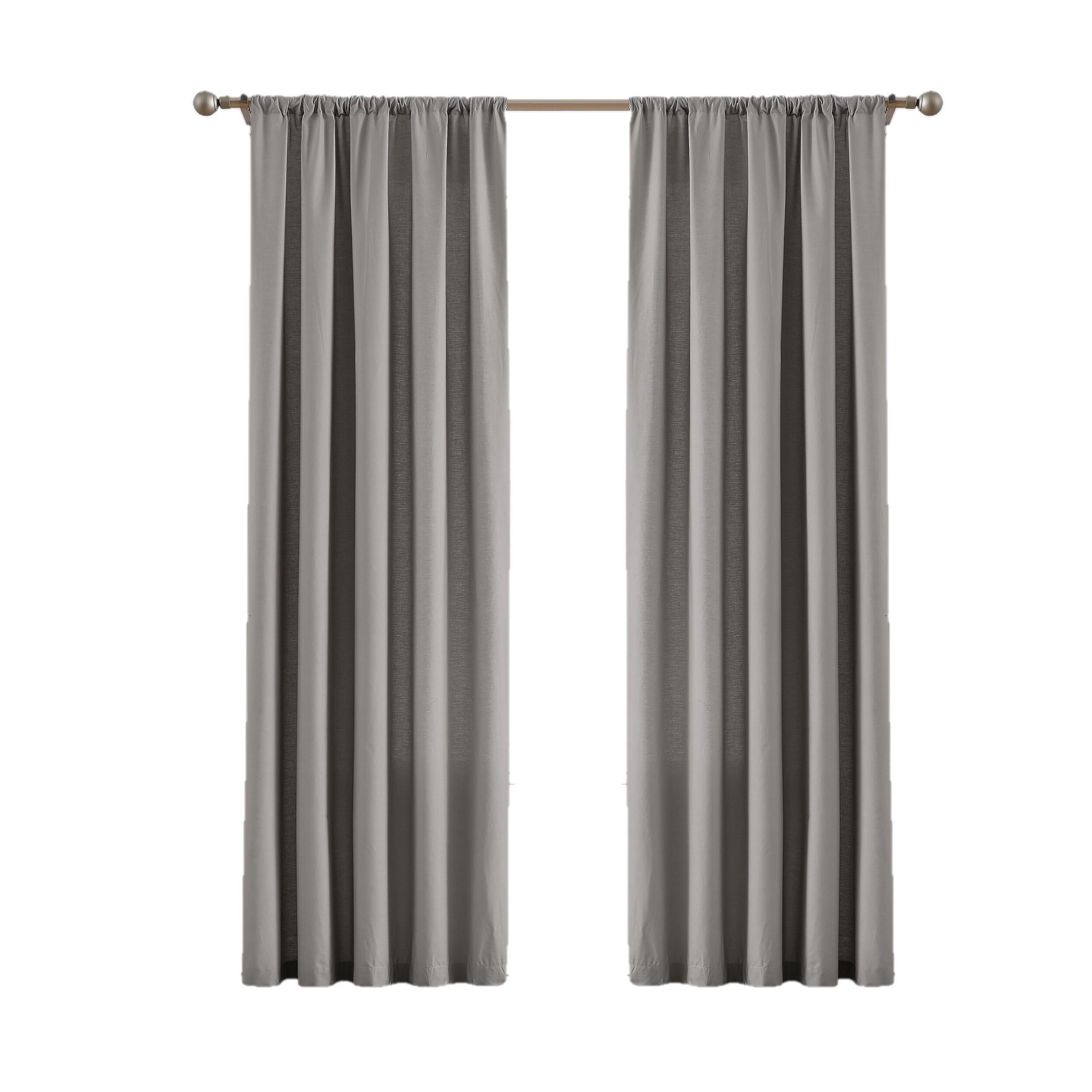 Cannon 84" Window Panel Pair, Gray, large