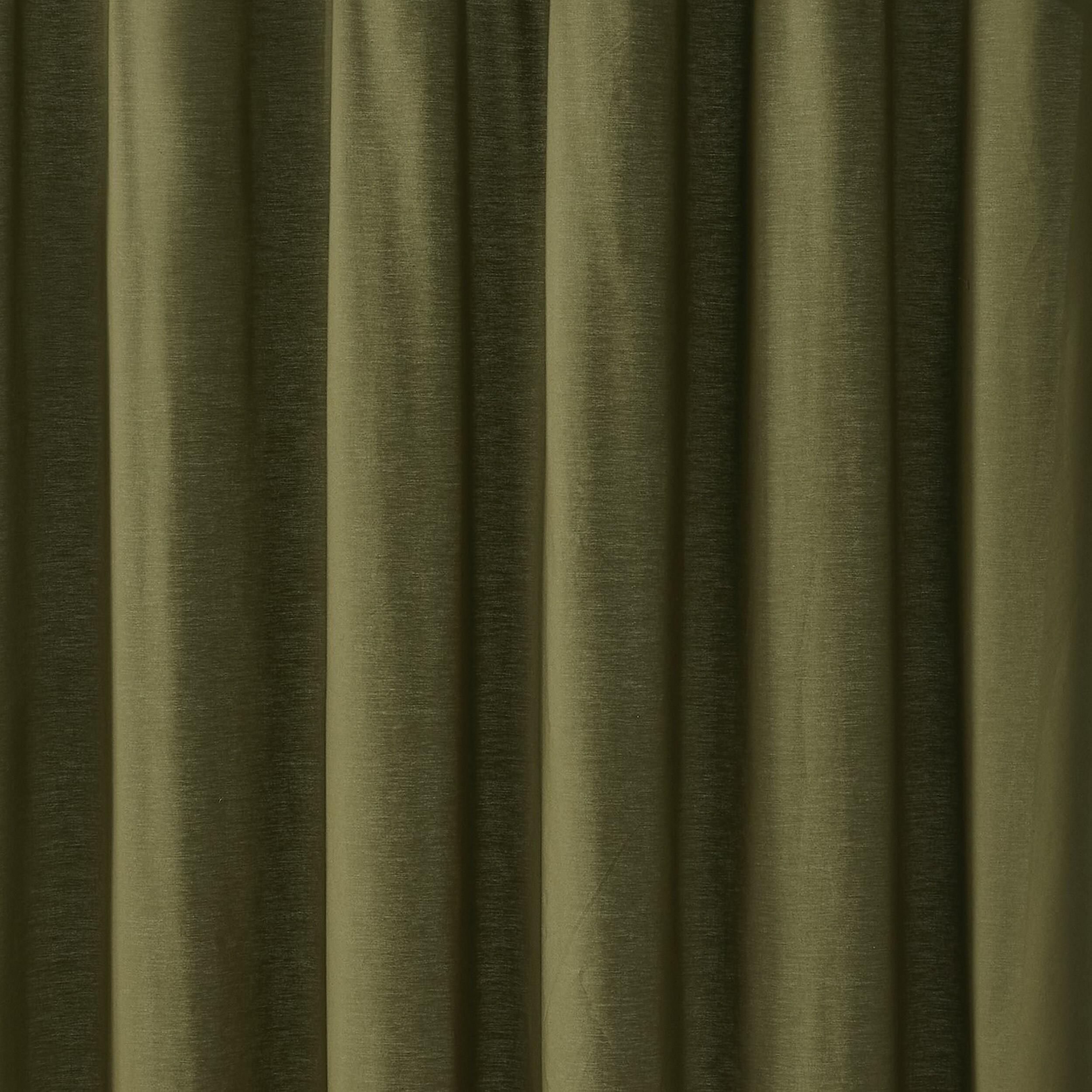 Cannon 96" Window Panel Pair, Olive Green, large