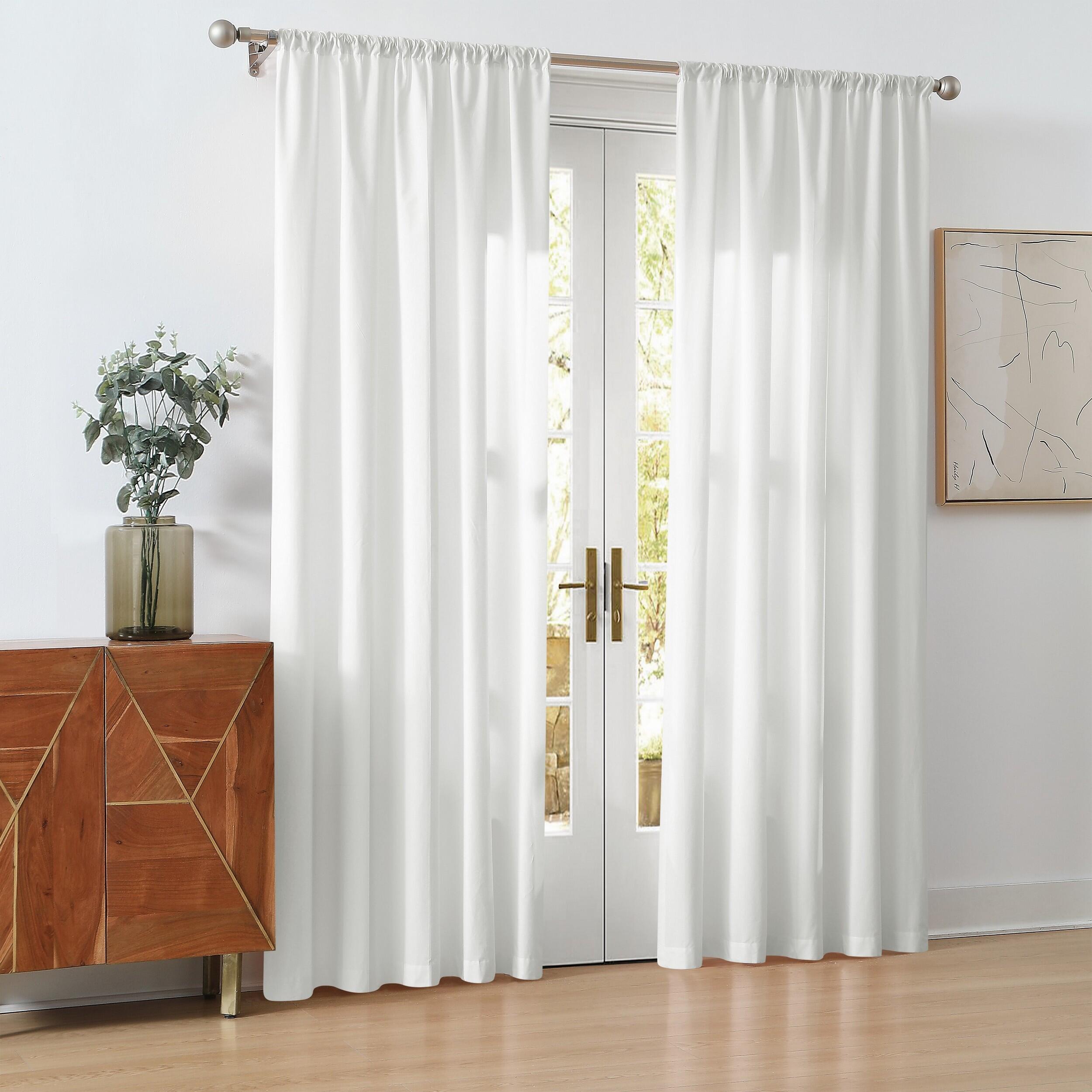Cannon 96" Window Panel Pair, White, large