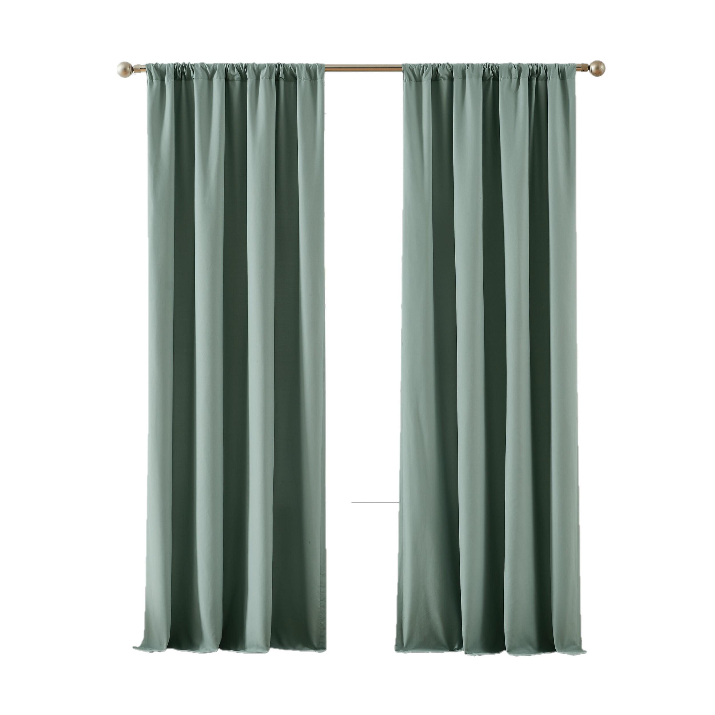 Truly Soft 84" Window Panel Pair, Green, large