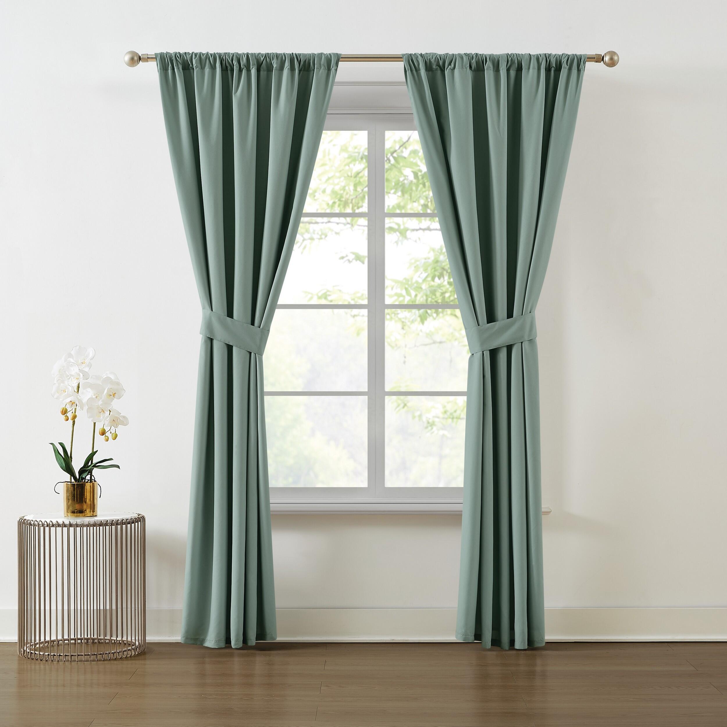 Truly Soft 84" Window Panel Pair, Green, large