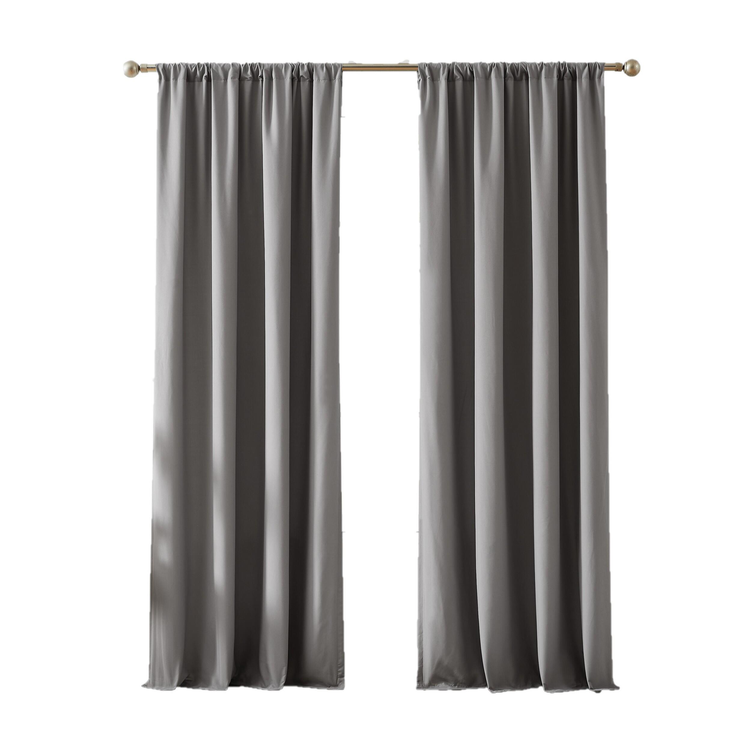Truly Soft 96" Window Panel Pair, Gray, large