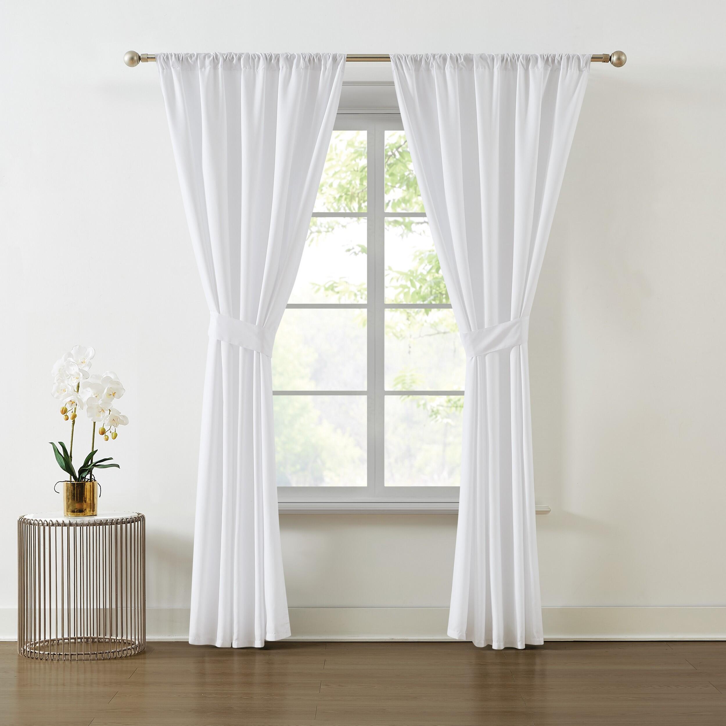 Truly Soft 84" Window Panel Pair, White, large