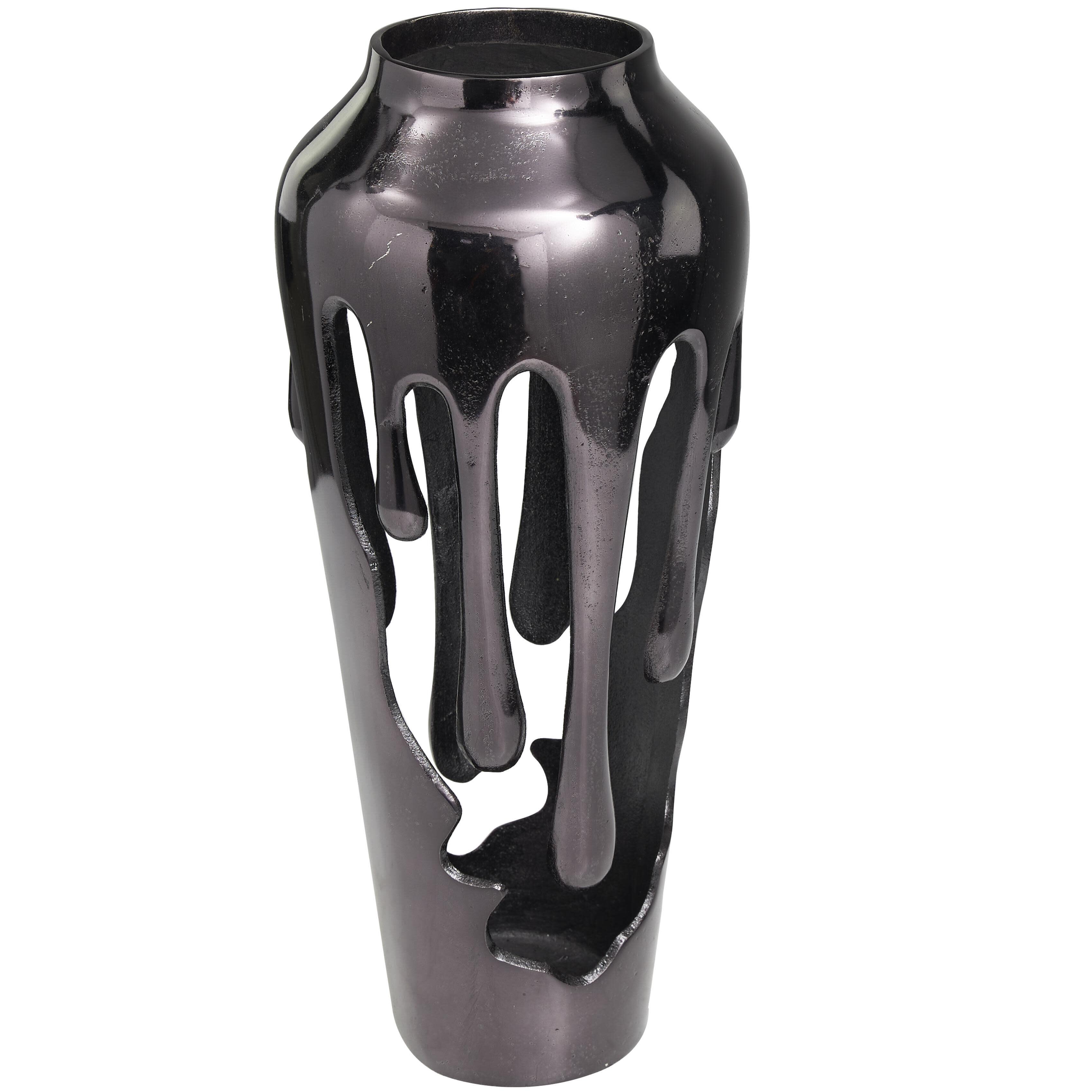 Bayberry Lane Melting Designed Body Decorative Vase, , large