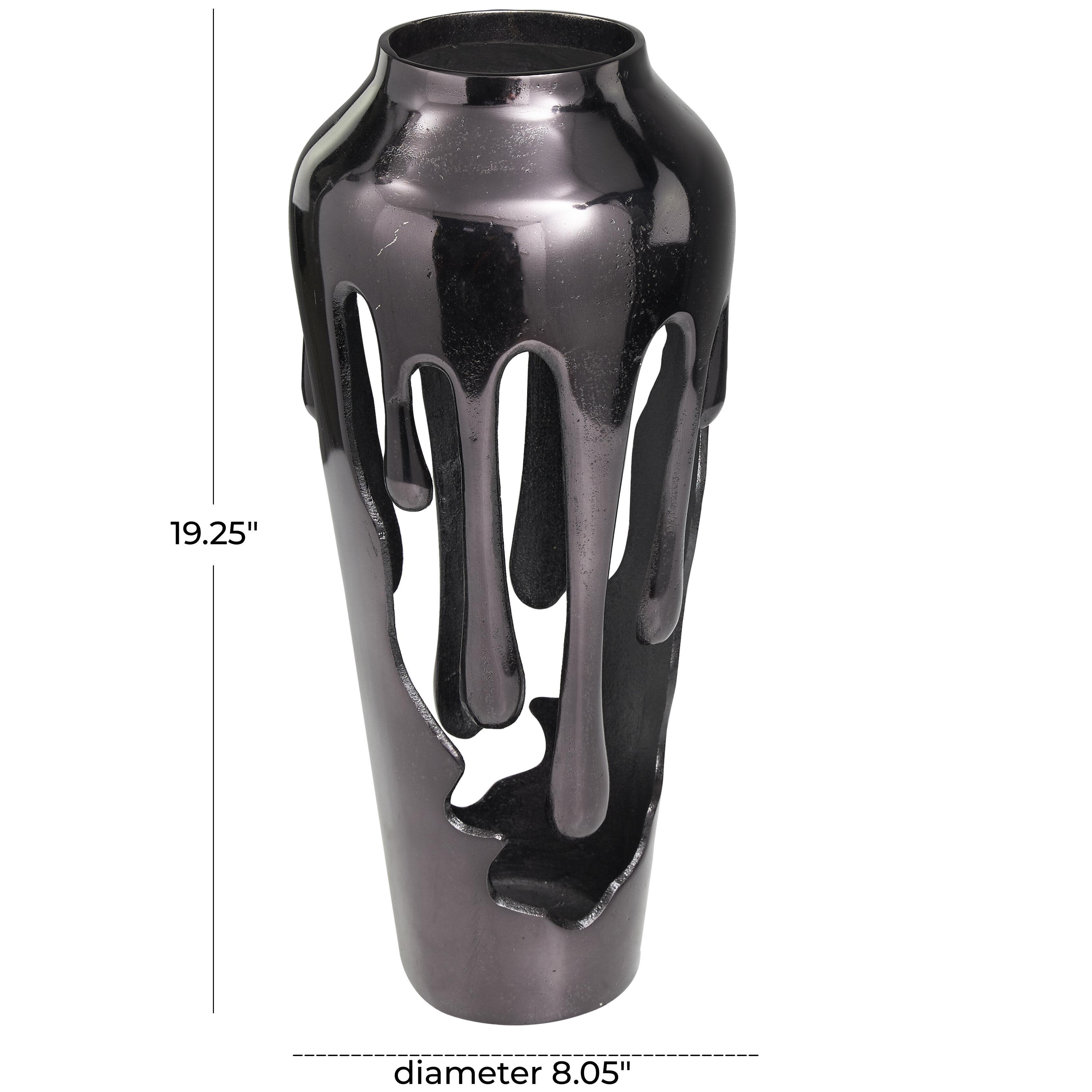 Bayberry Lane Melting Designed Body Decorative Vase, , large