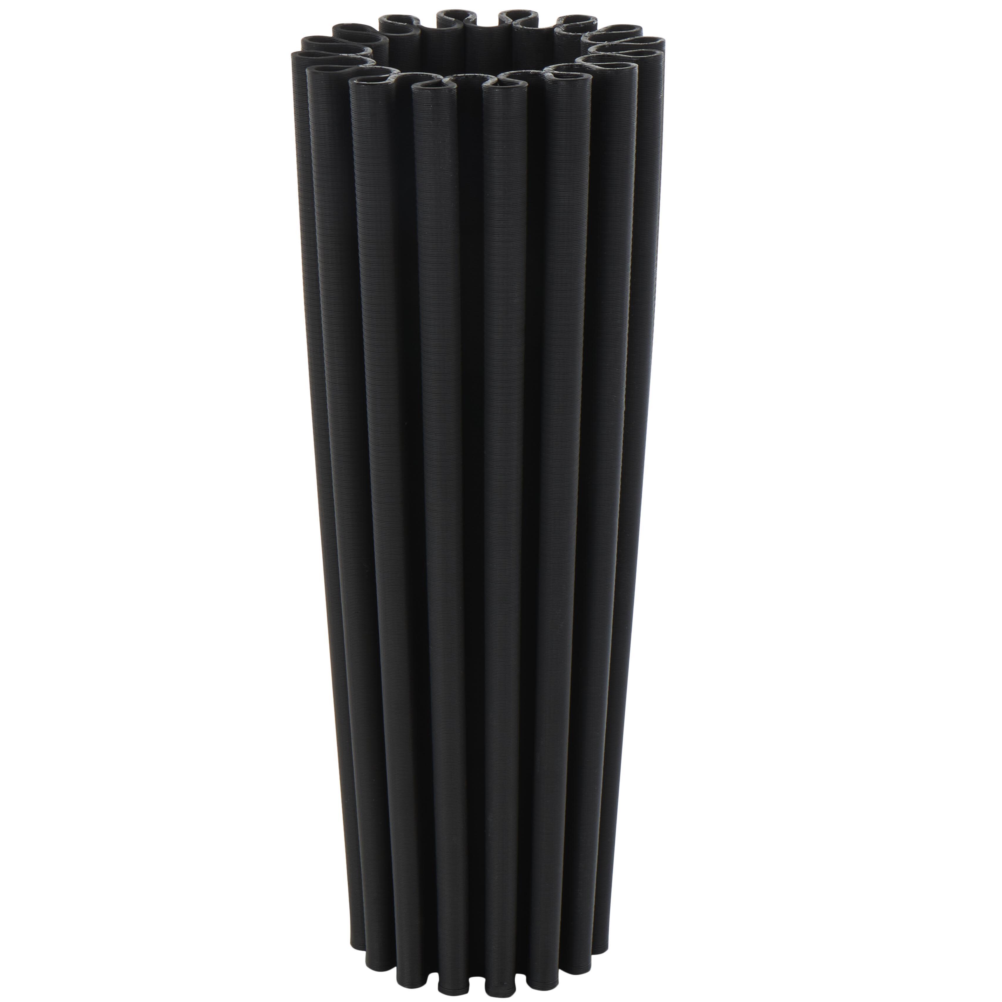 Bayberry Lane Decorative Ribbed Vase, , large
