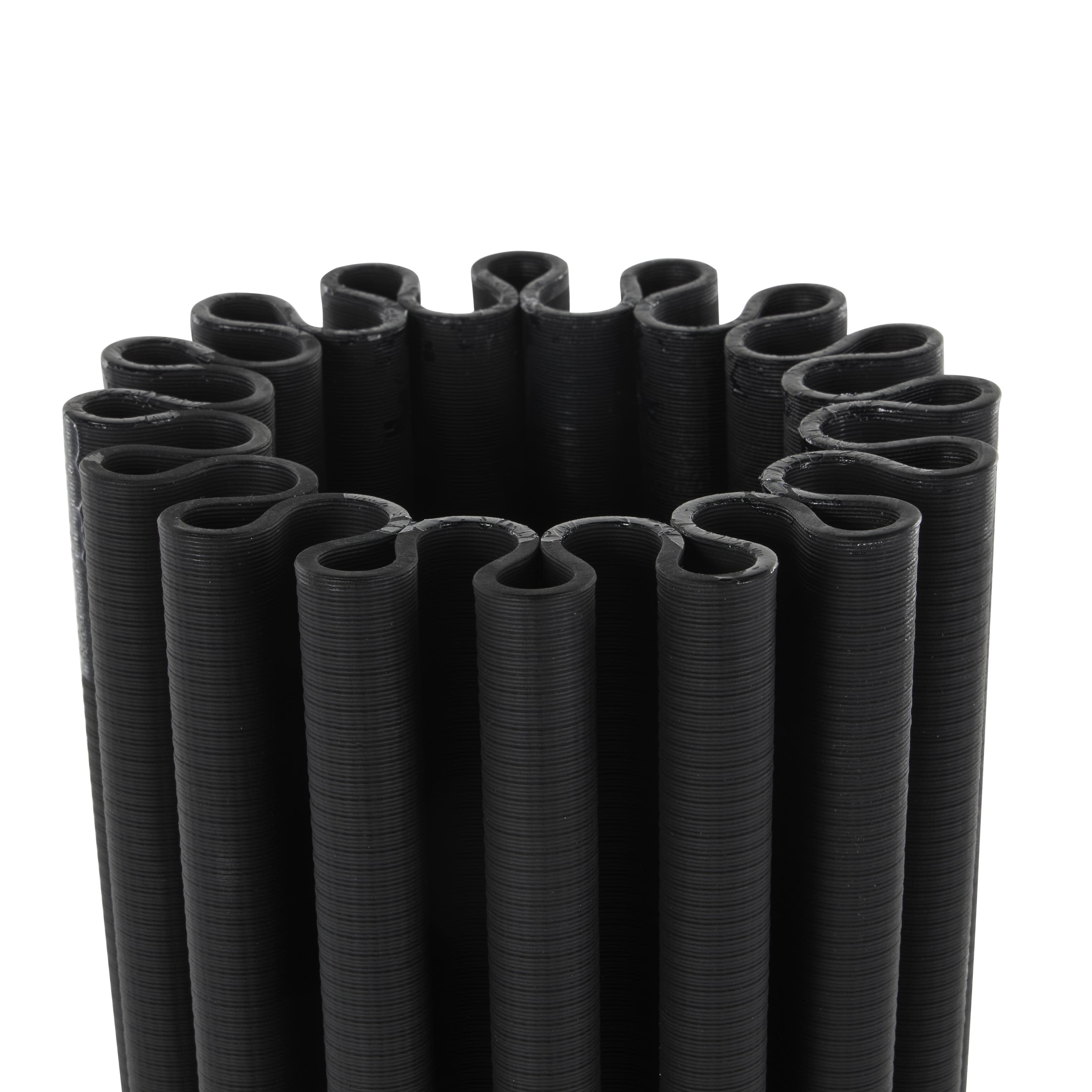 Bayberry Lane Decorative Ribbed Vase, , large