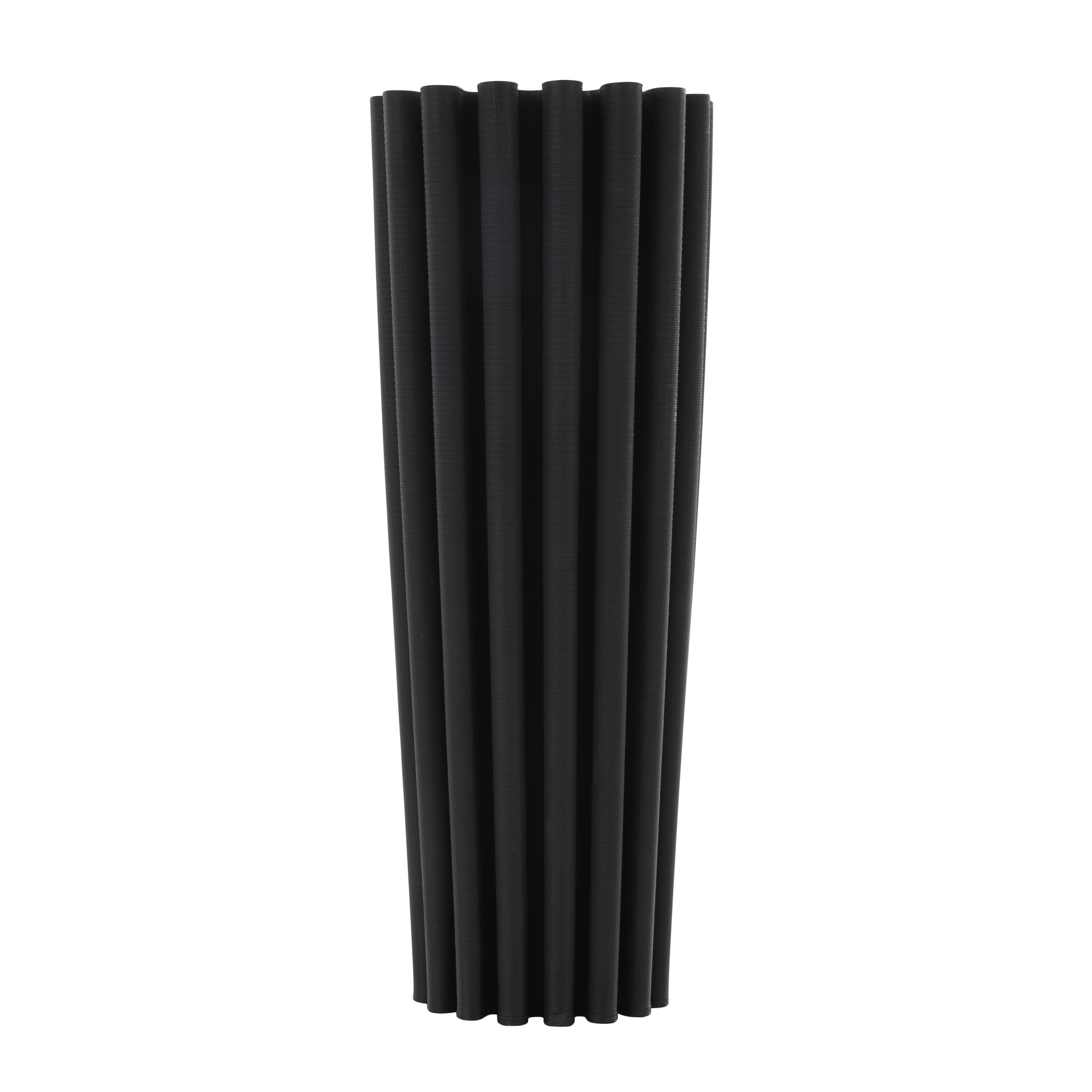 Bayberry Lane Decorative Ribbed Vase, , large