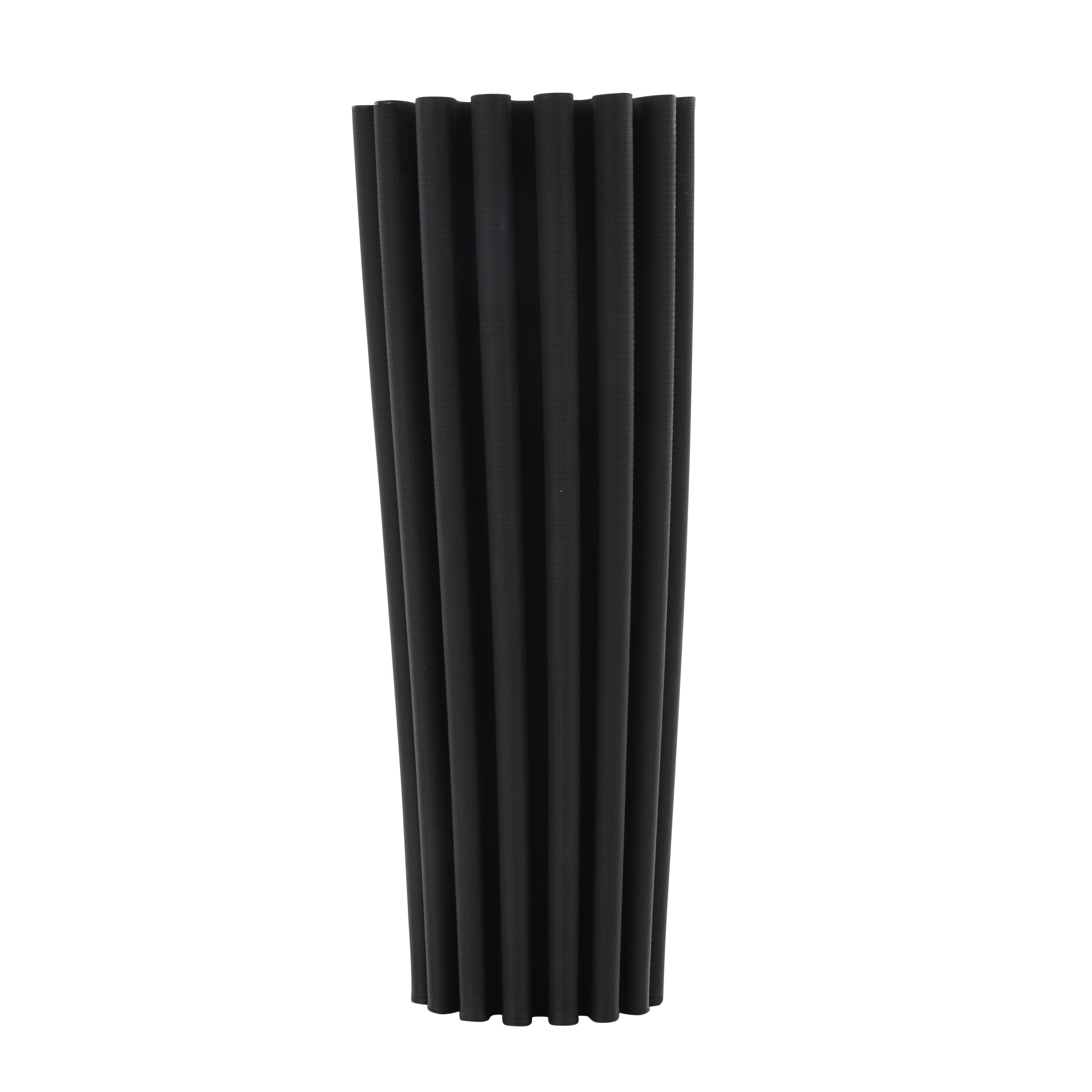 Bayberry Lane Decorative Ribbed Vase, , large