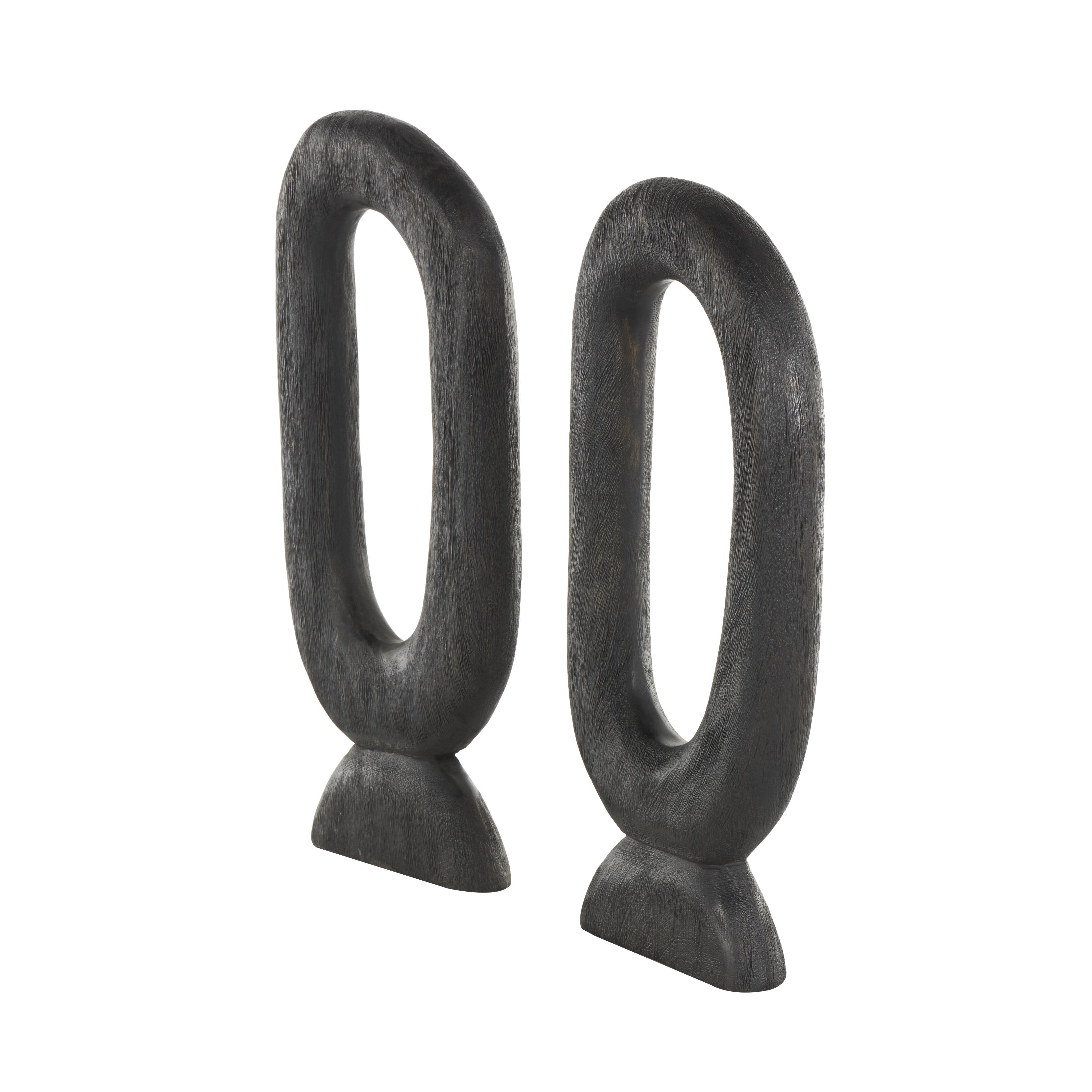 Bayberry Lane Decorative Oval Sculpture Set, , large