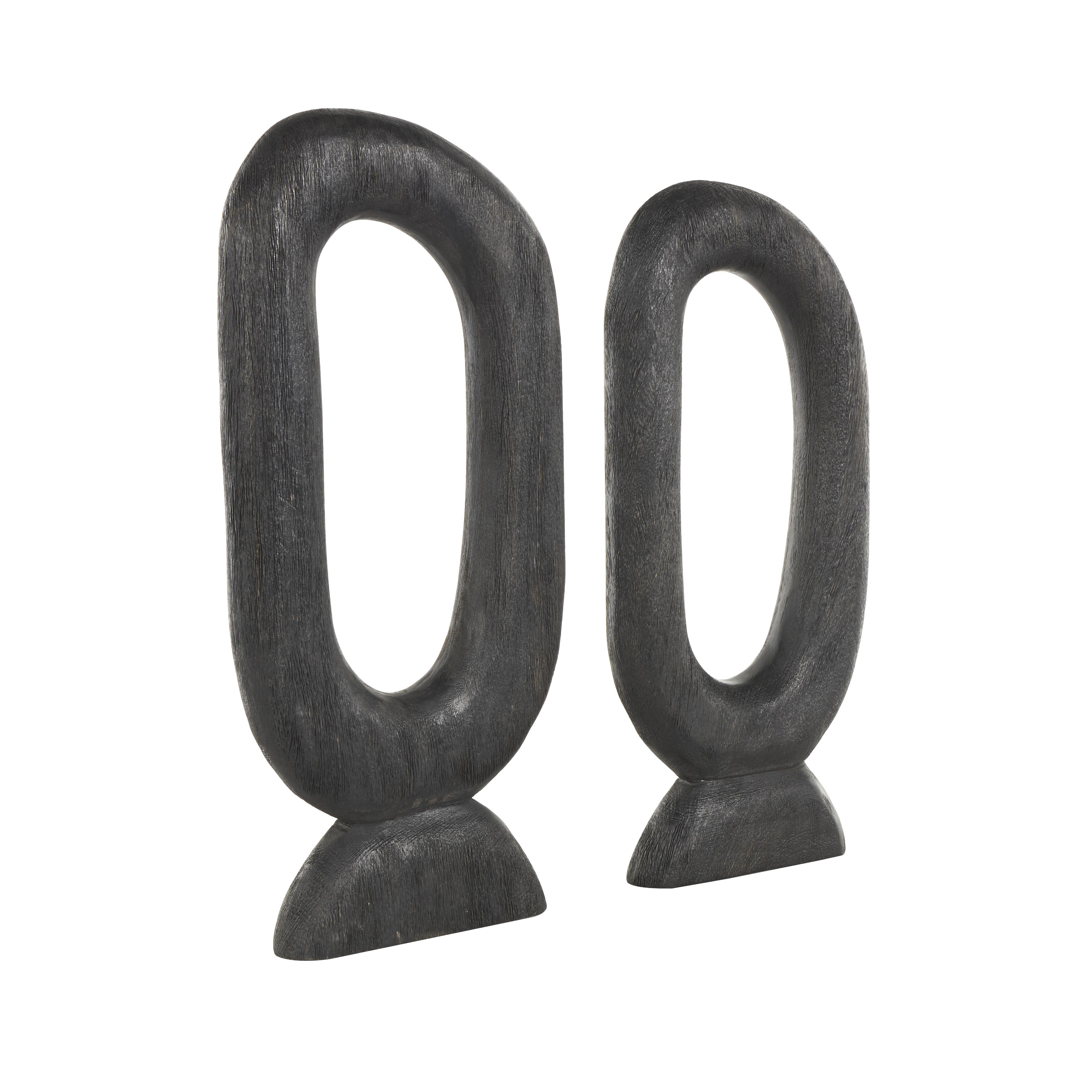 Bayberry Lane Decorative Oval Sculpture Set, , large