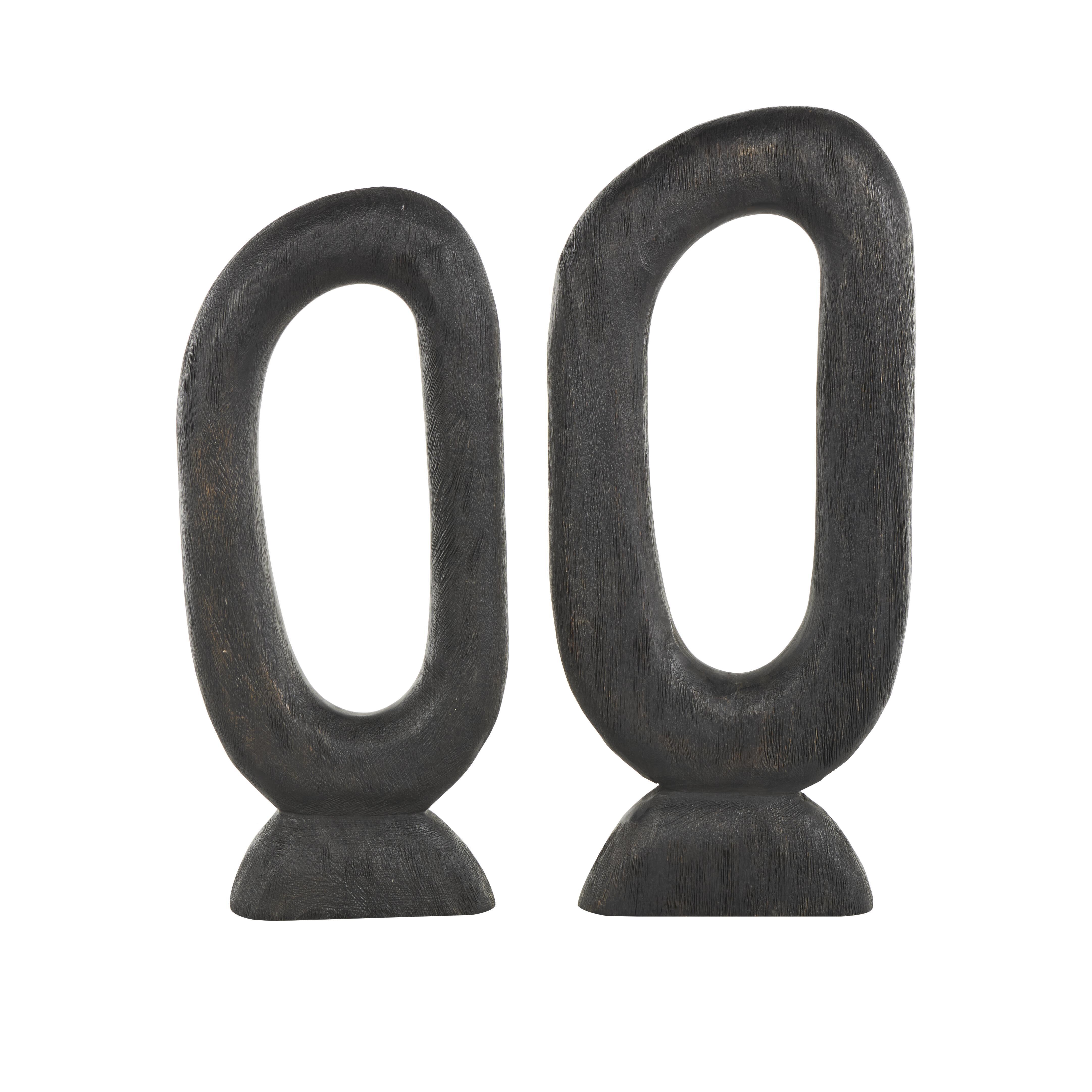 Bayberry Lane Decorative Oval Sculpture Set, , large