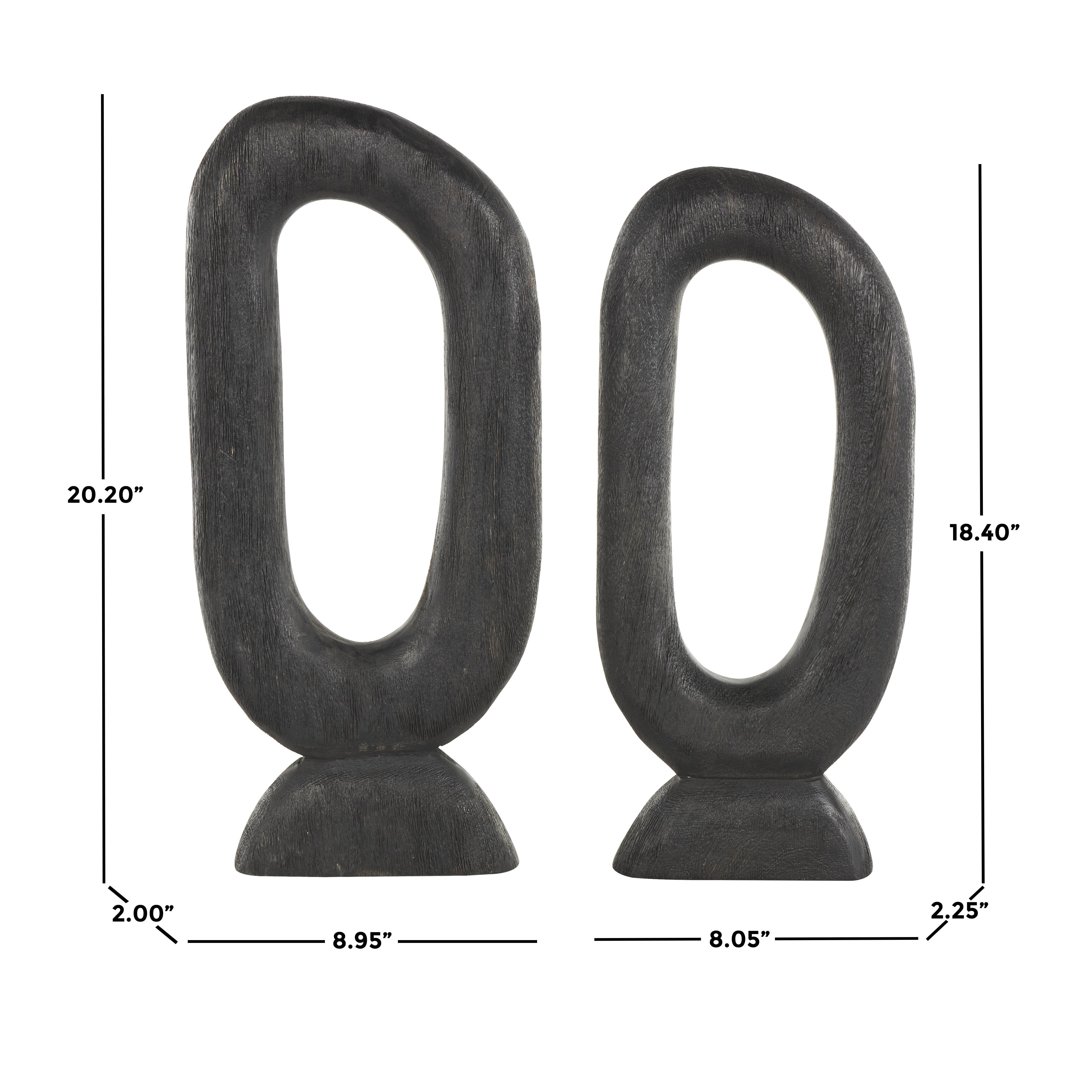 Bayberry Lane Decorative Oval Sculpture Set, , large