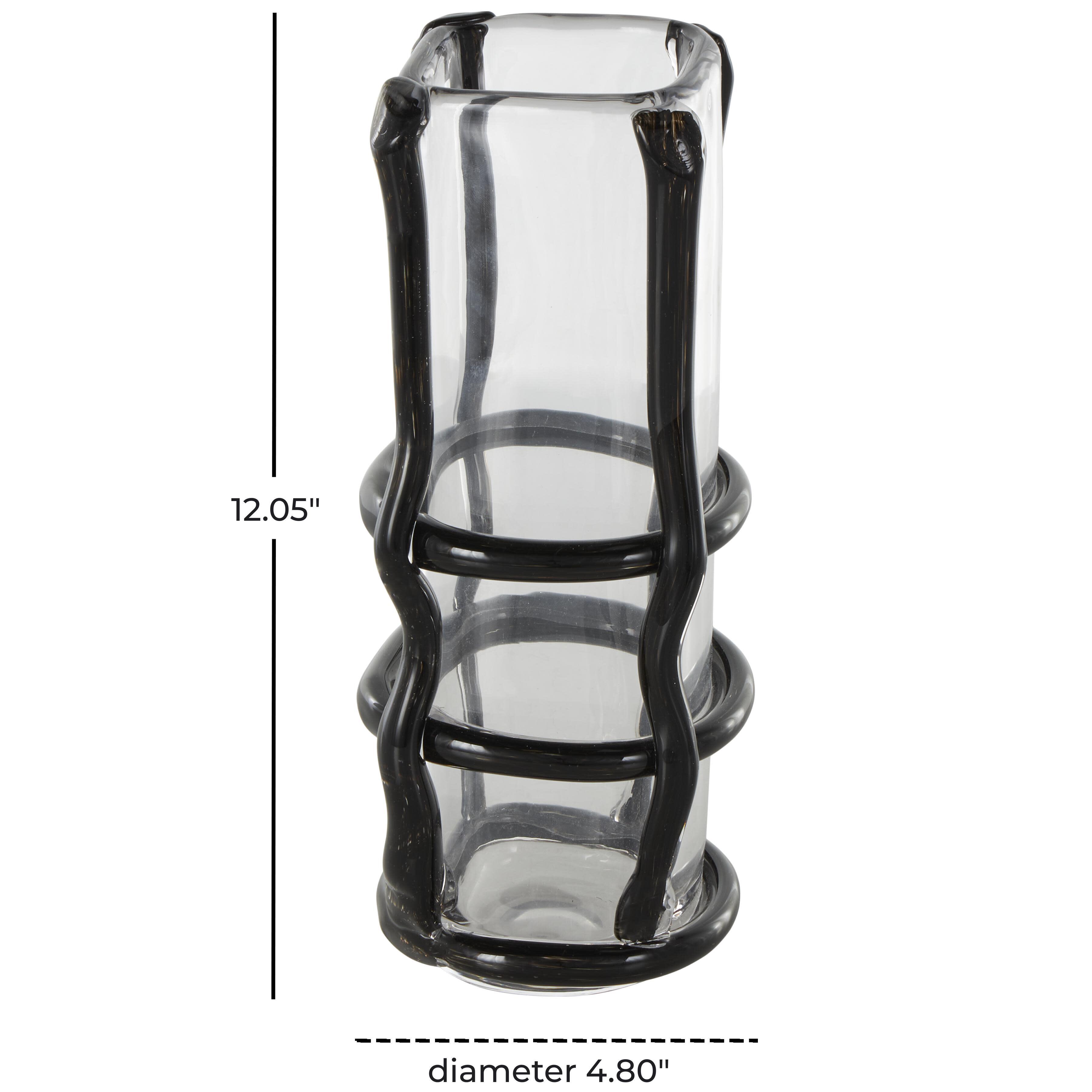 Bayberry Lane Decorative Vase, Black, large
