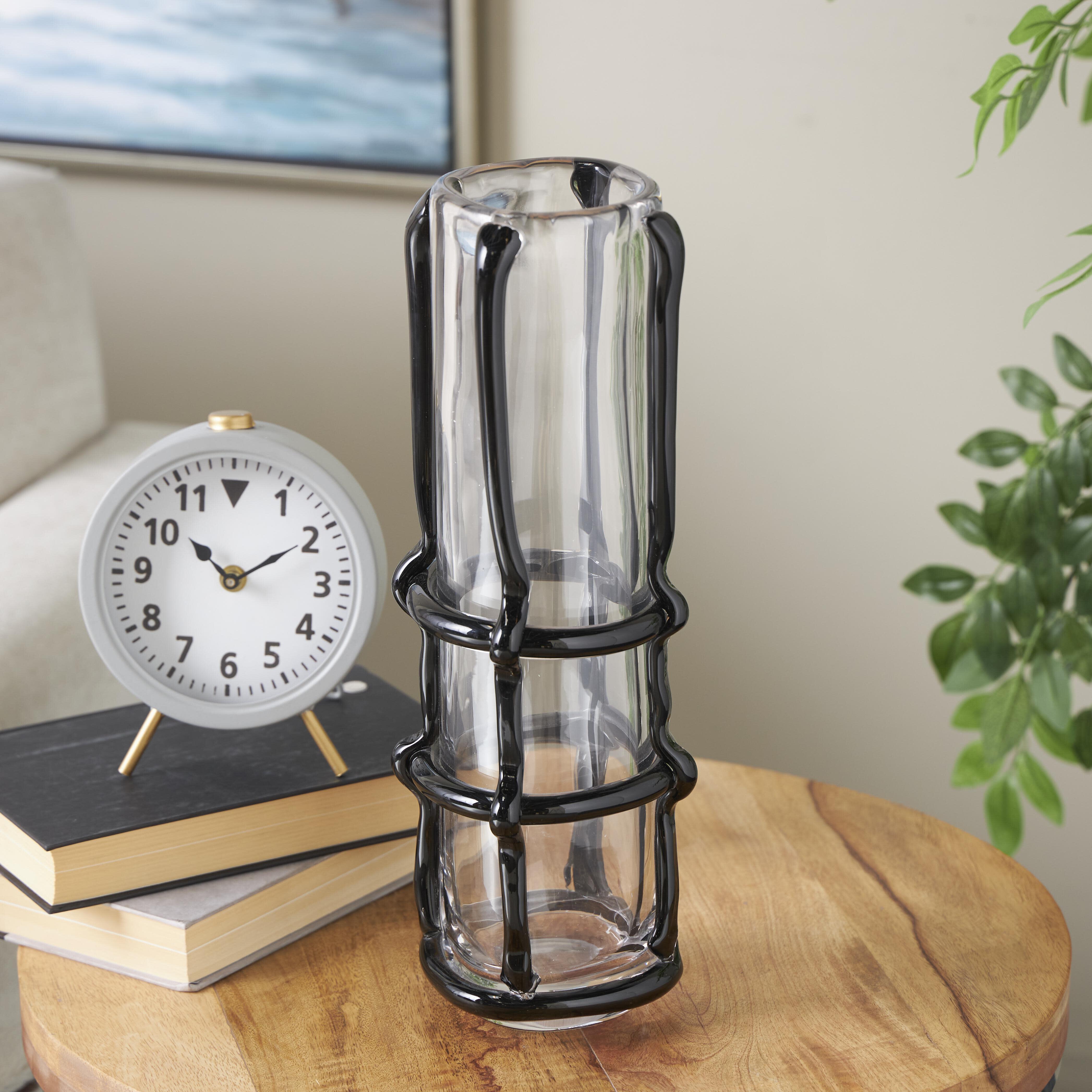 Bayberry Lane Decorative Tall Vase, Black, rollover