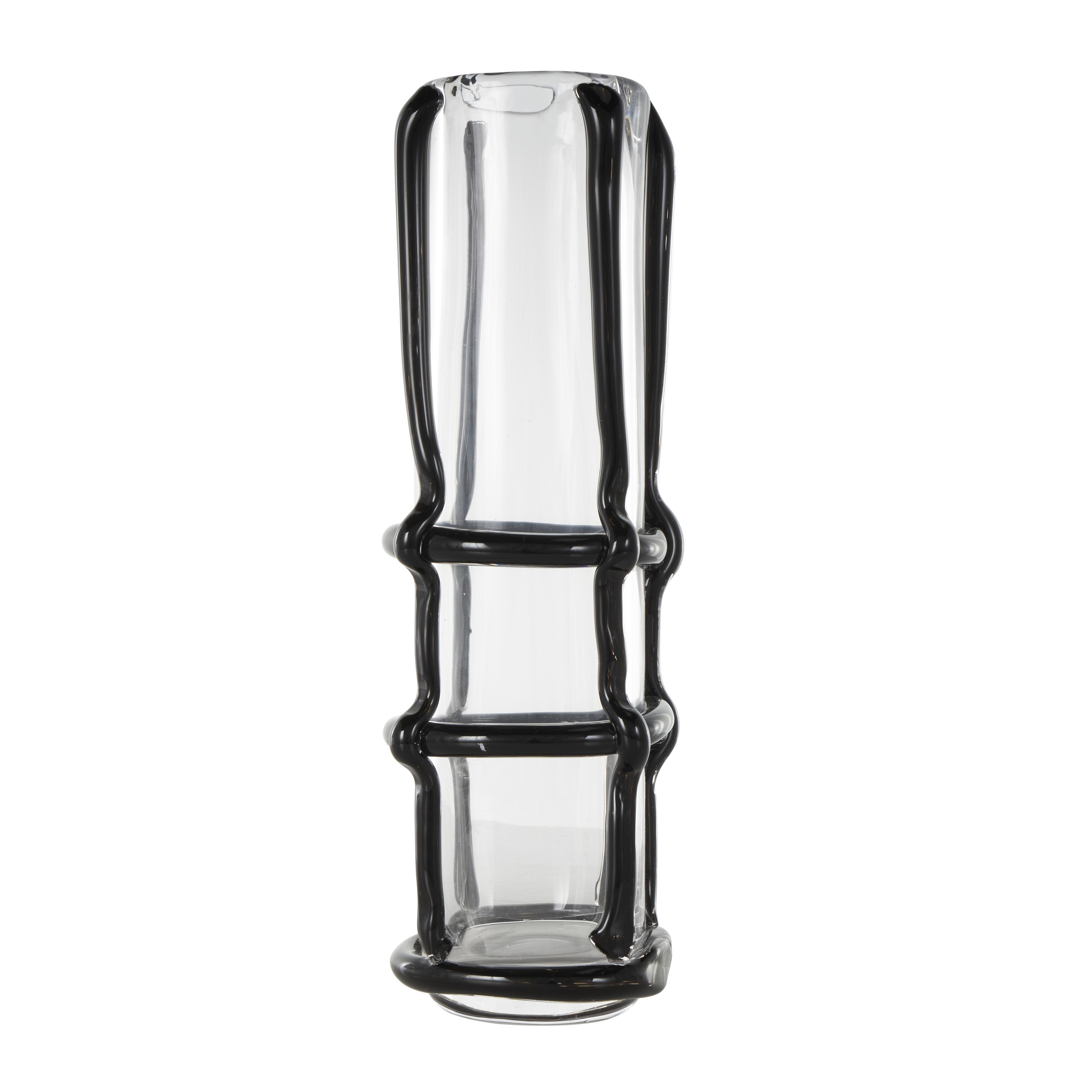 Bayberry Lane Decorative Tall Vase, Black, large