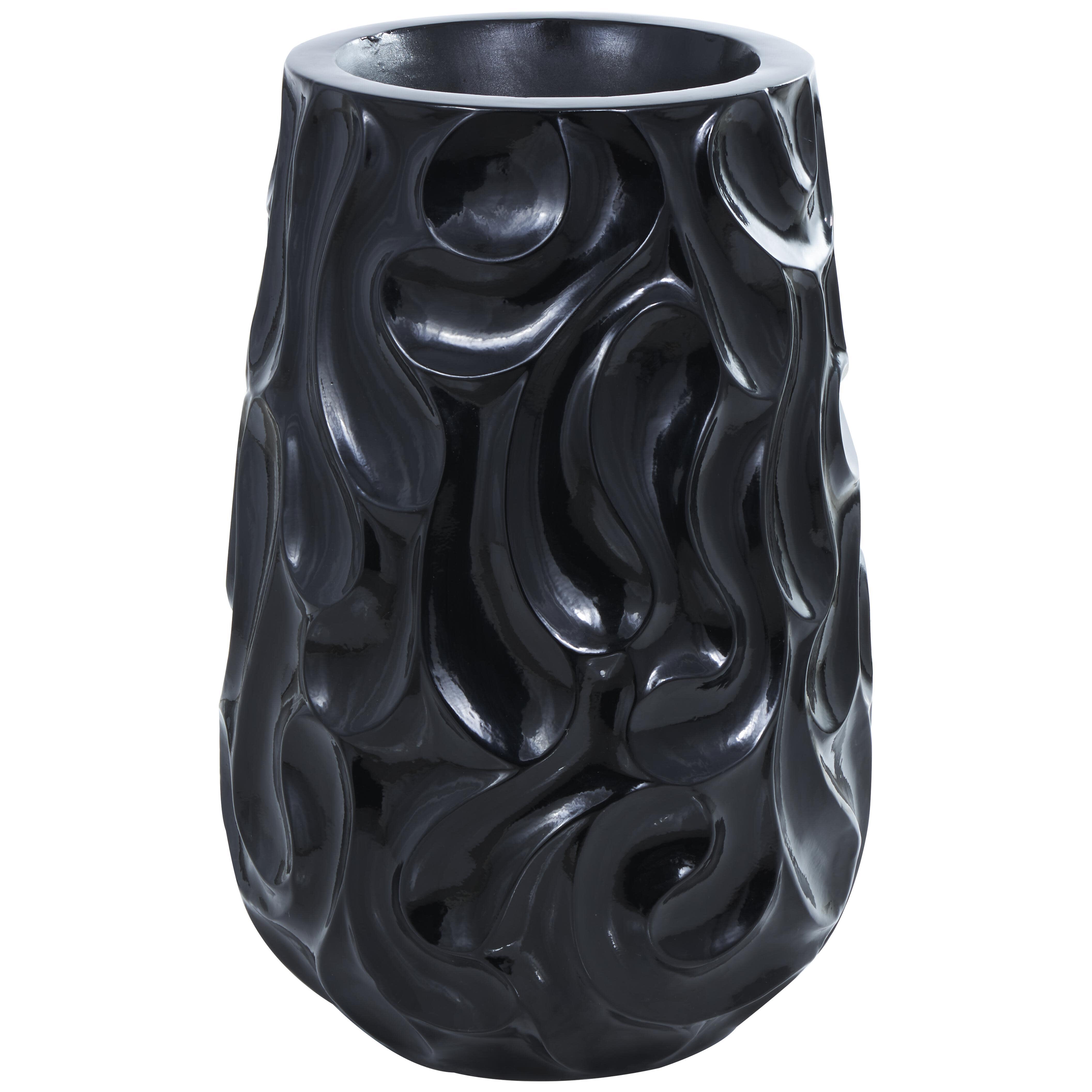 Bayberry Lane Wavy Textured Decorative Vase, , large