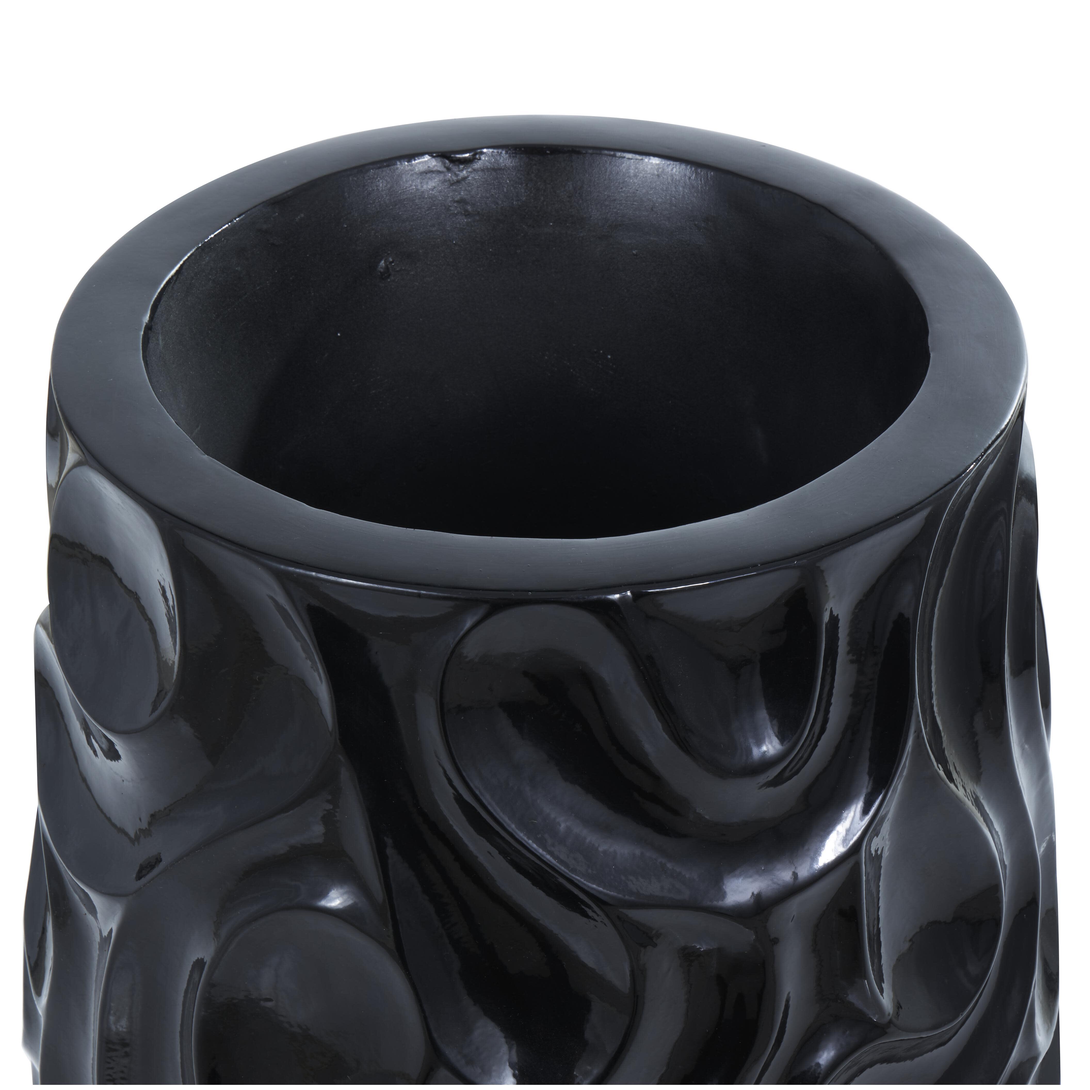 Bayberry Lane Wavy Textured Decorative Vase, , large