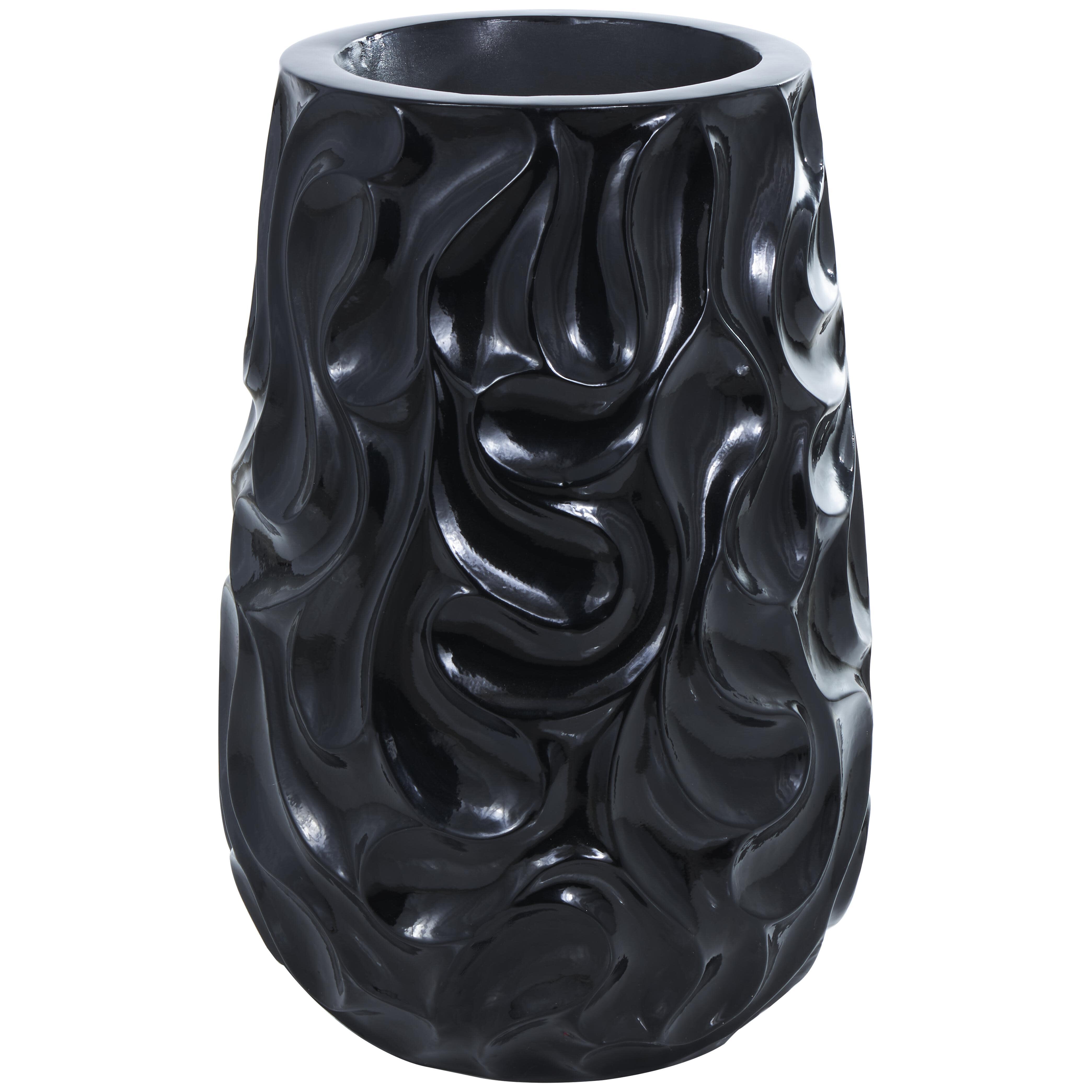 Bayberry Lane Wavy Textured Decorative Vase, , large