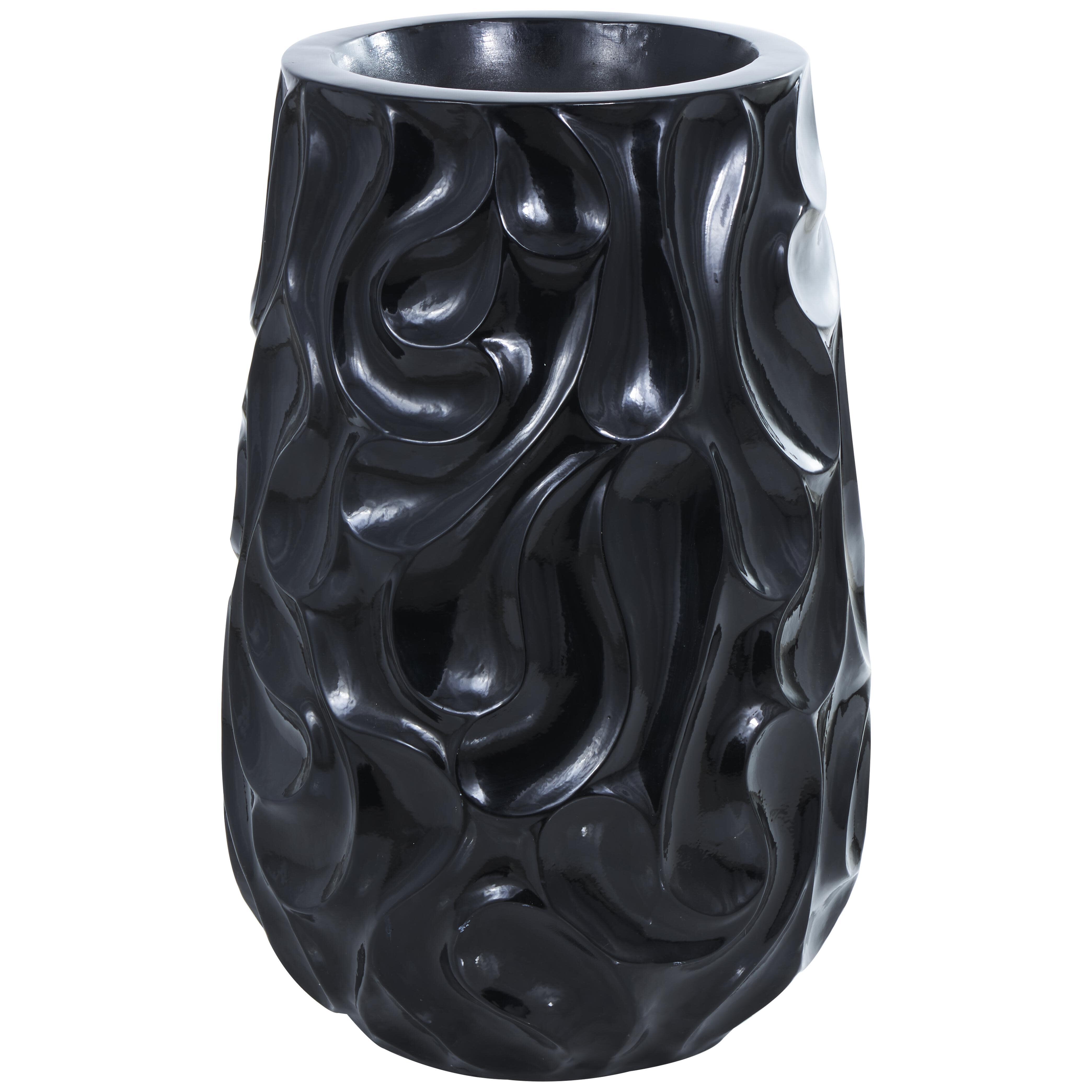Bayberry Lane Wavy Textured Decorative Vase, , large